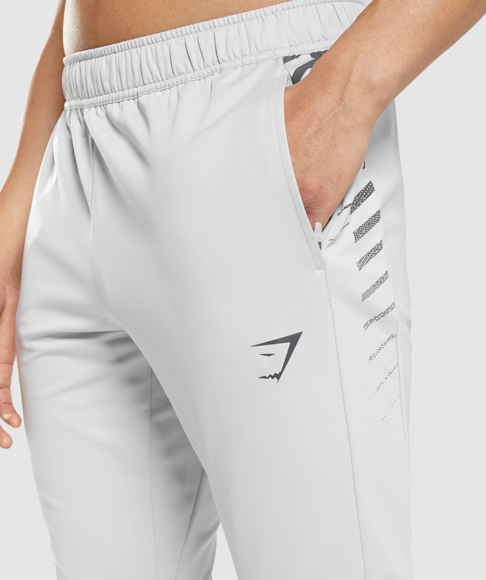 Sport Stripe Joggers in Light Grey - view 6