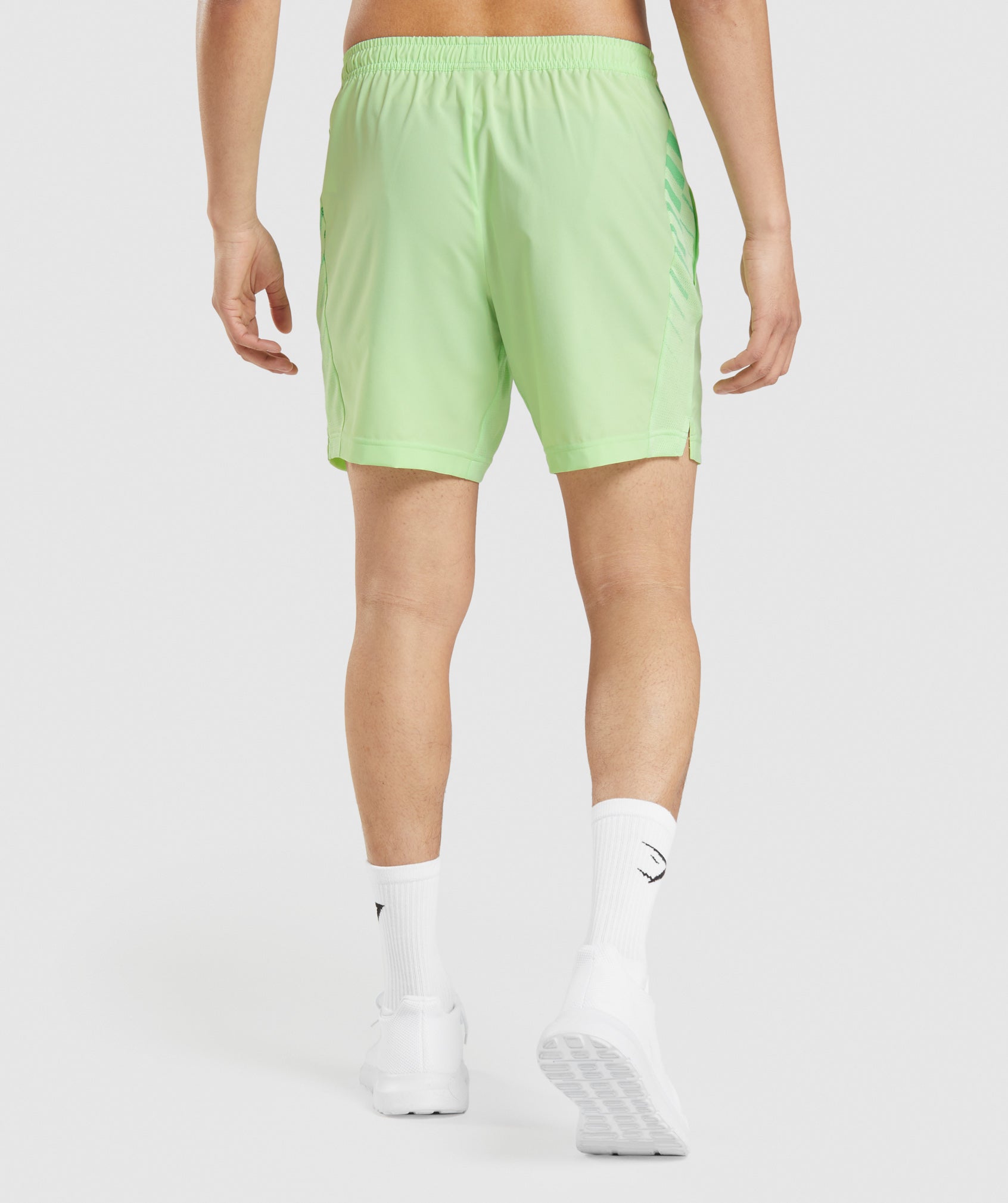 Sport Stripe 7" Shorts in Bali Green - view 2