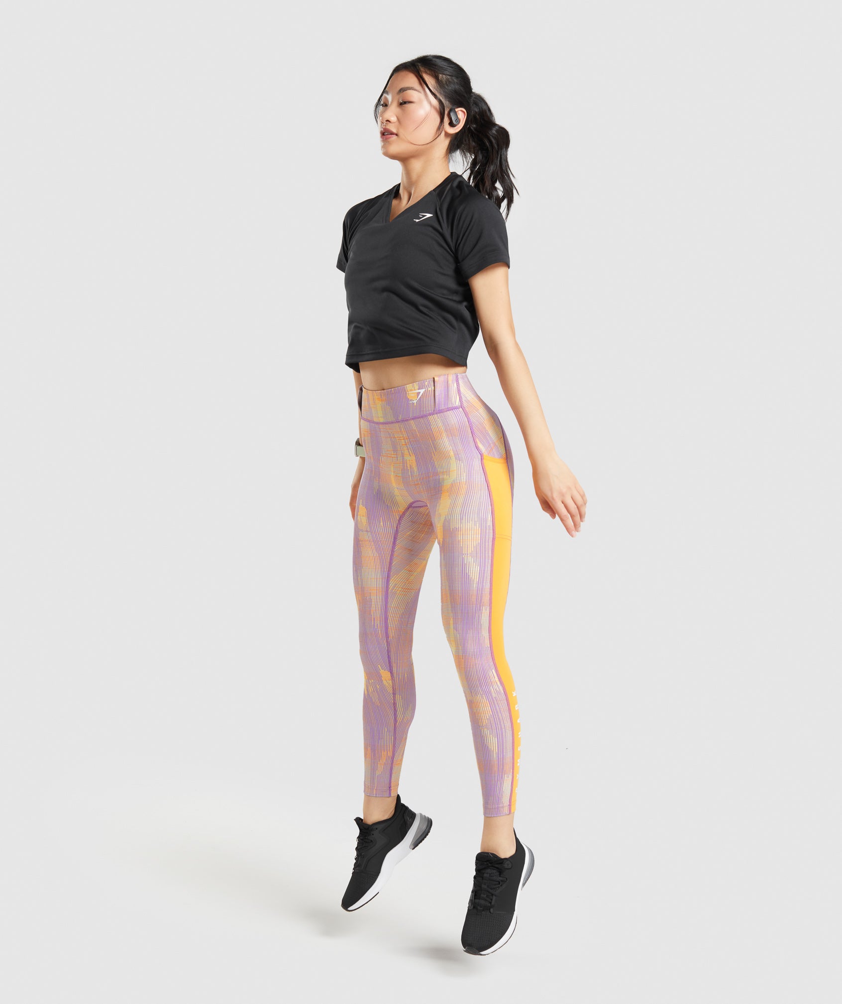 Orange/Purple Pixel Print Leggings – CELEBRITY LEGGINGS