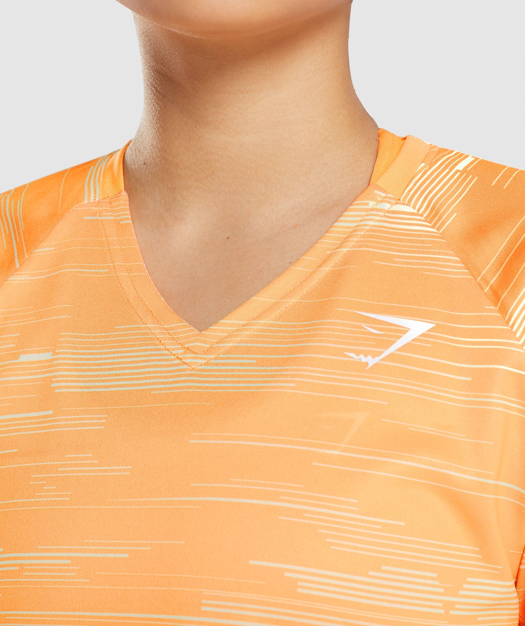 Sport Midi T-Shirt in Orange Print - view 6