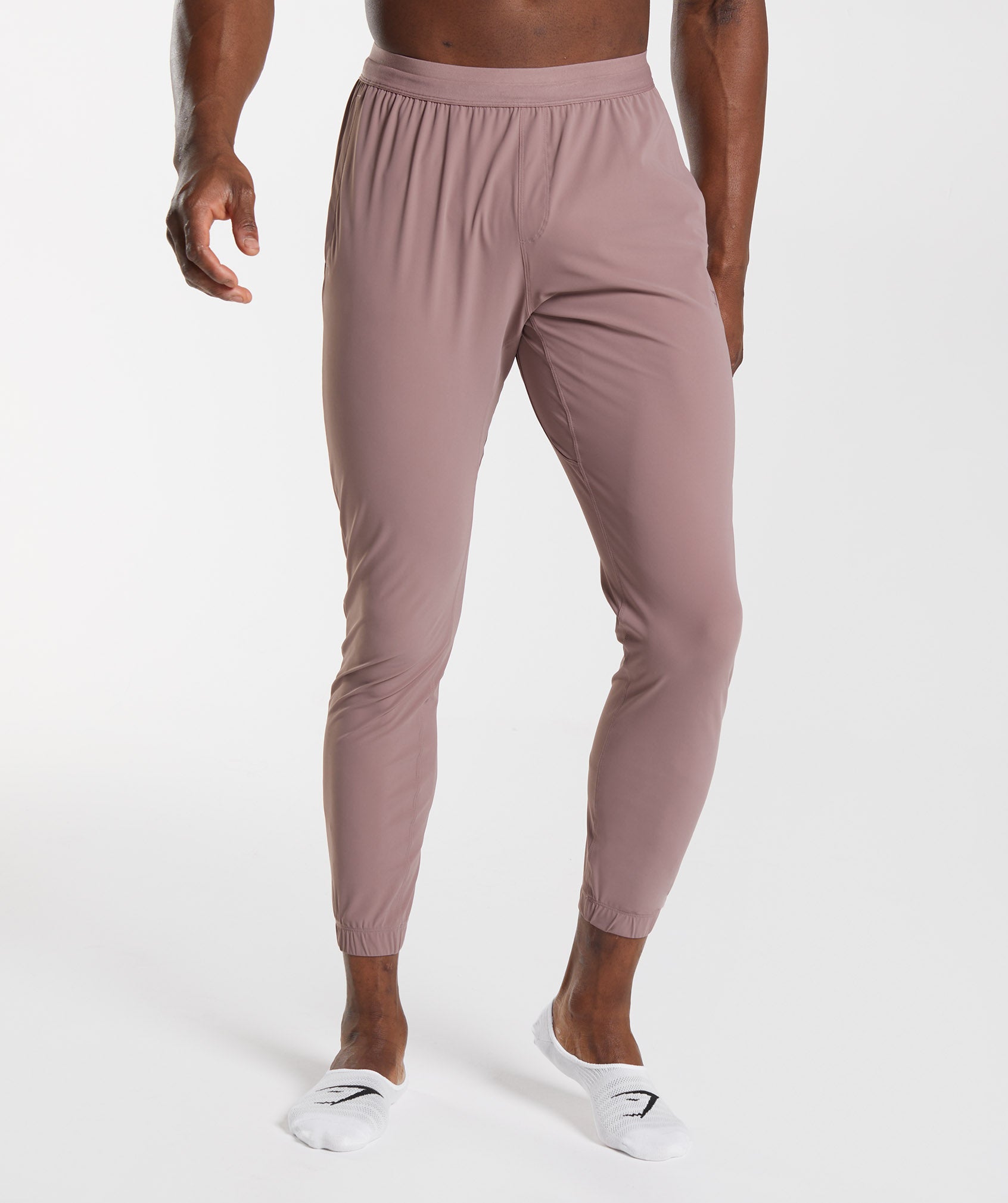 Studio Joggers in Dusty Maroon - view 1