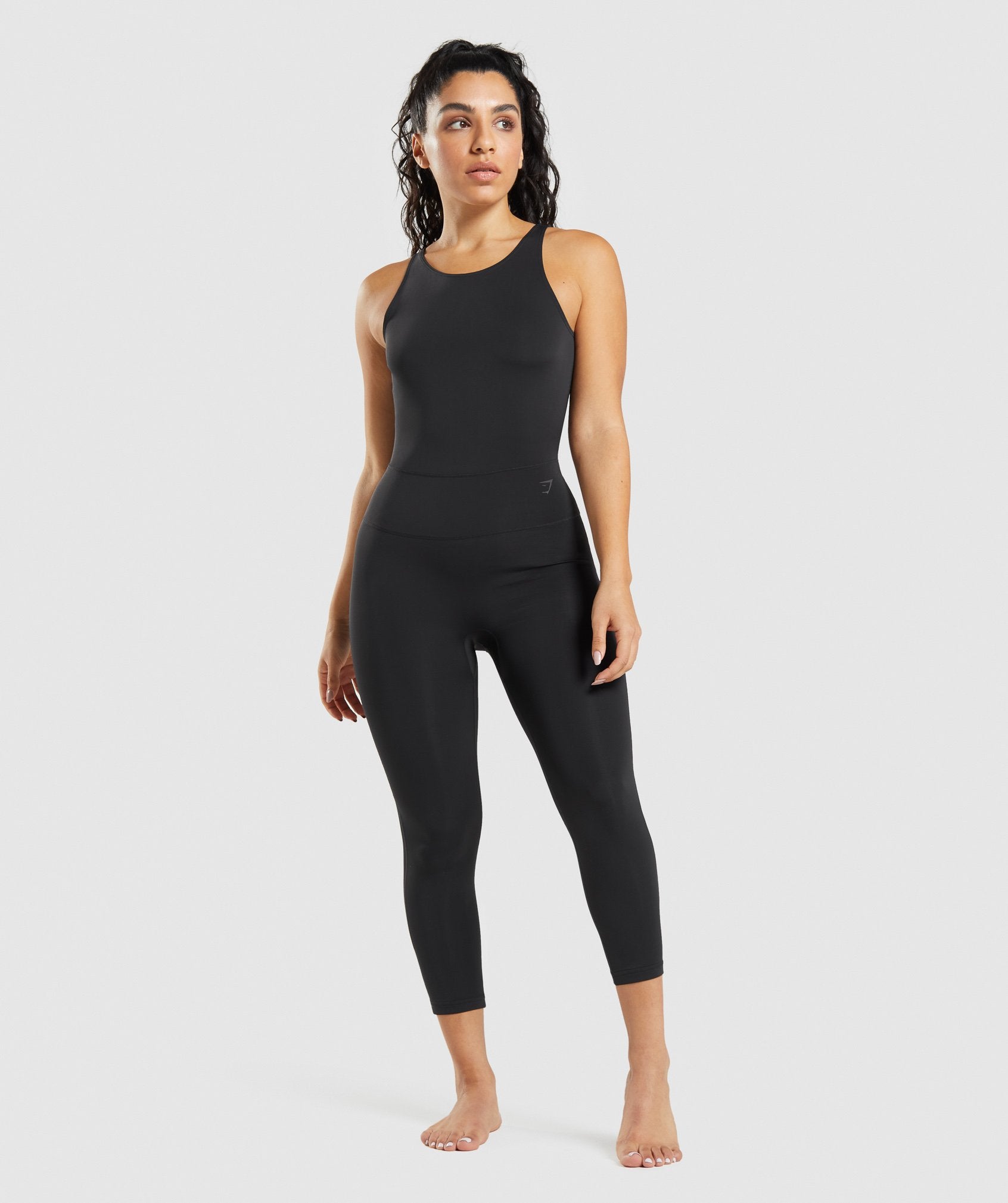 Gymshark Studio 7/8 All In One - Black | Gymshark