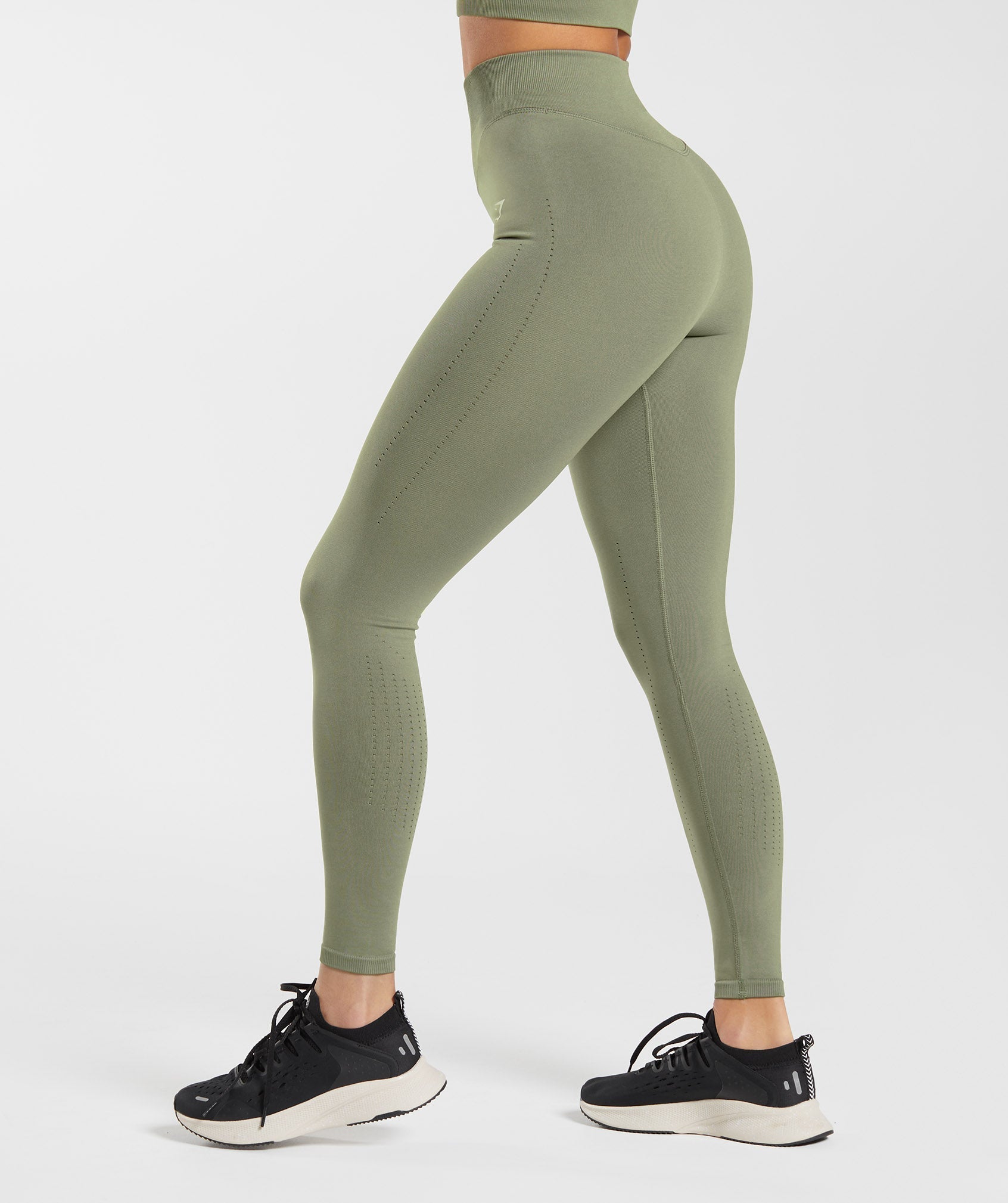 GYMSHARK WOMEN'S ENERGY+ Seamless Leggings Olive Green Size Extra Small EUR  35,15 - PicClick FR