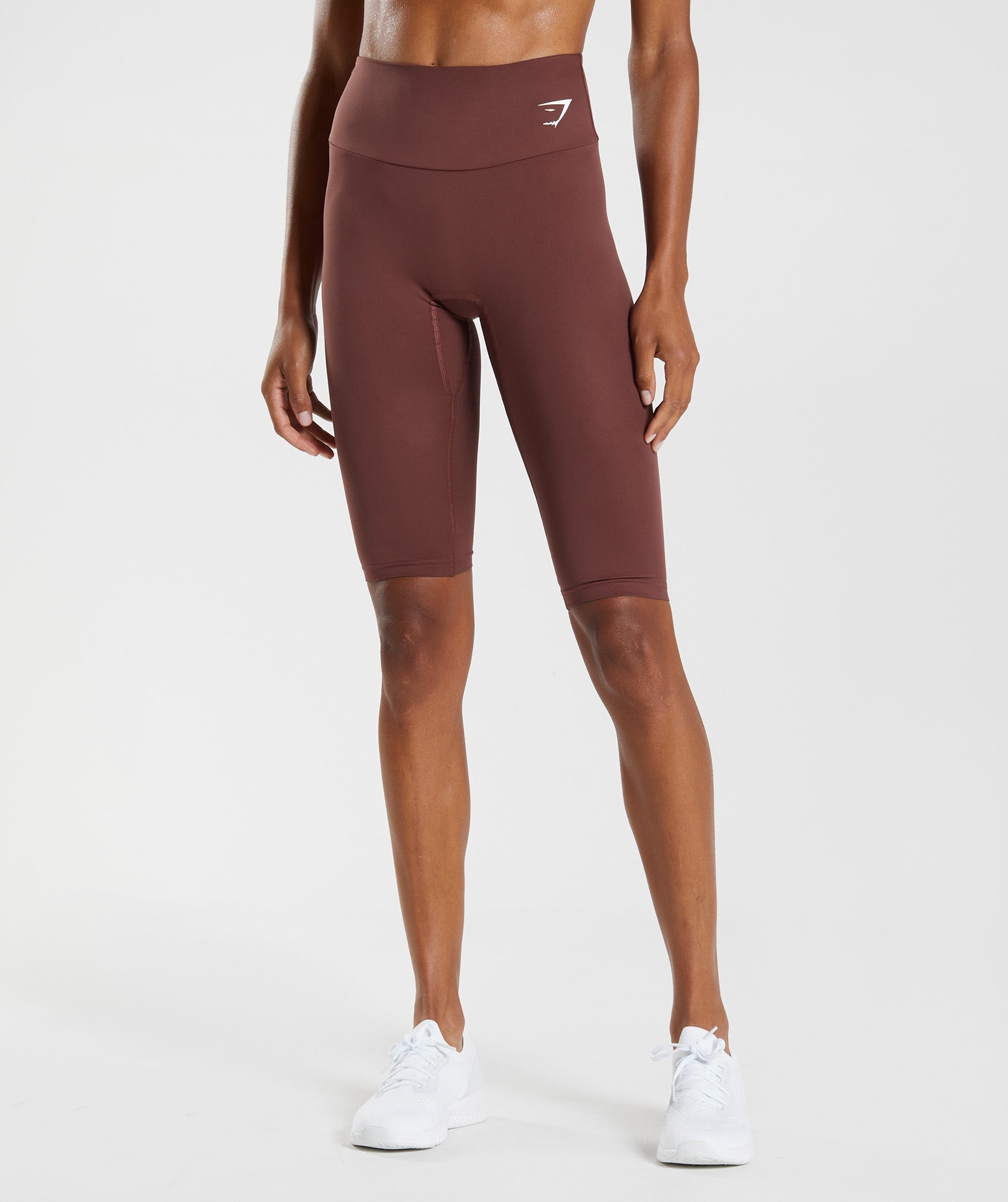 Gymshark Training Cropped Leggings - Cherry Brown