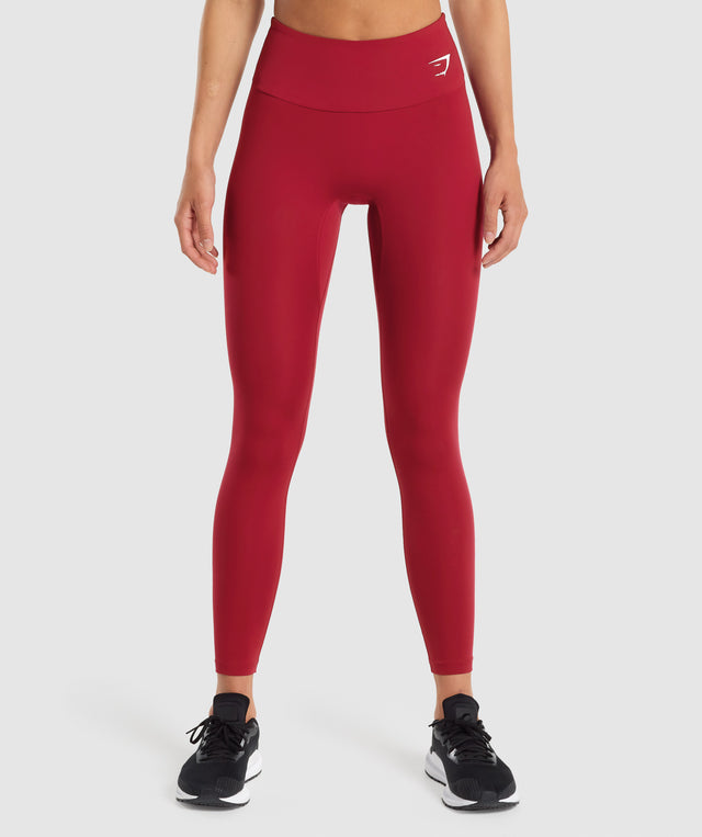 Gymshark Training Leggings - Burgundy | Gymshark