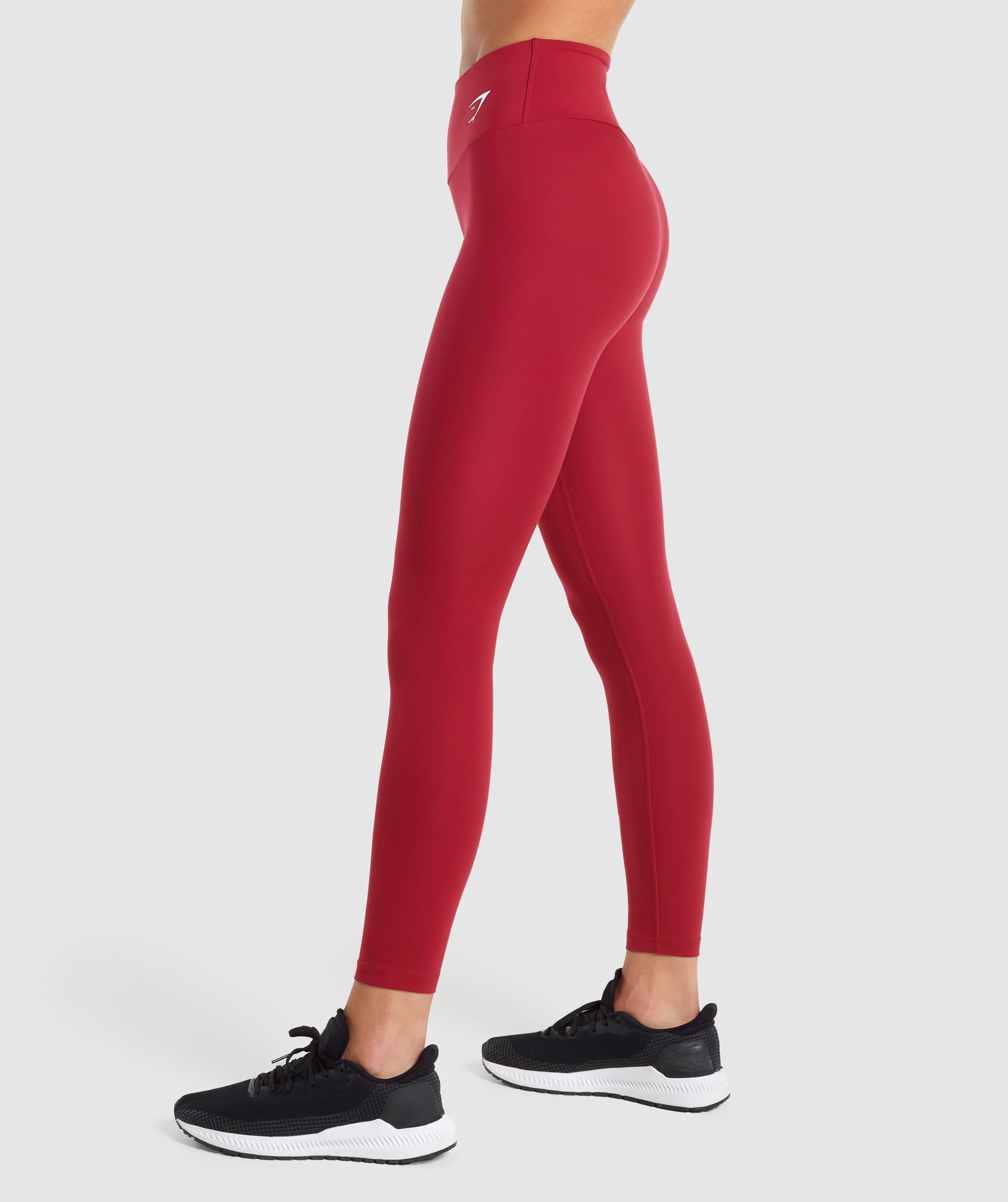 FLEXXFIT GYMSHARK DUPE High Waisted Luxe Leggings Cranberry Red - Medium 12  £28.00 - PicClick UK