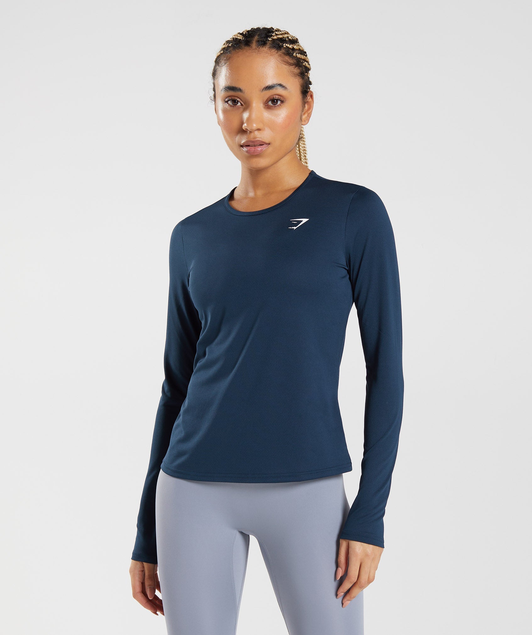 Gymshark Training Long Sleeve Top - Navy | Gymshark