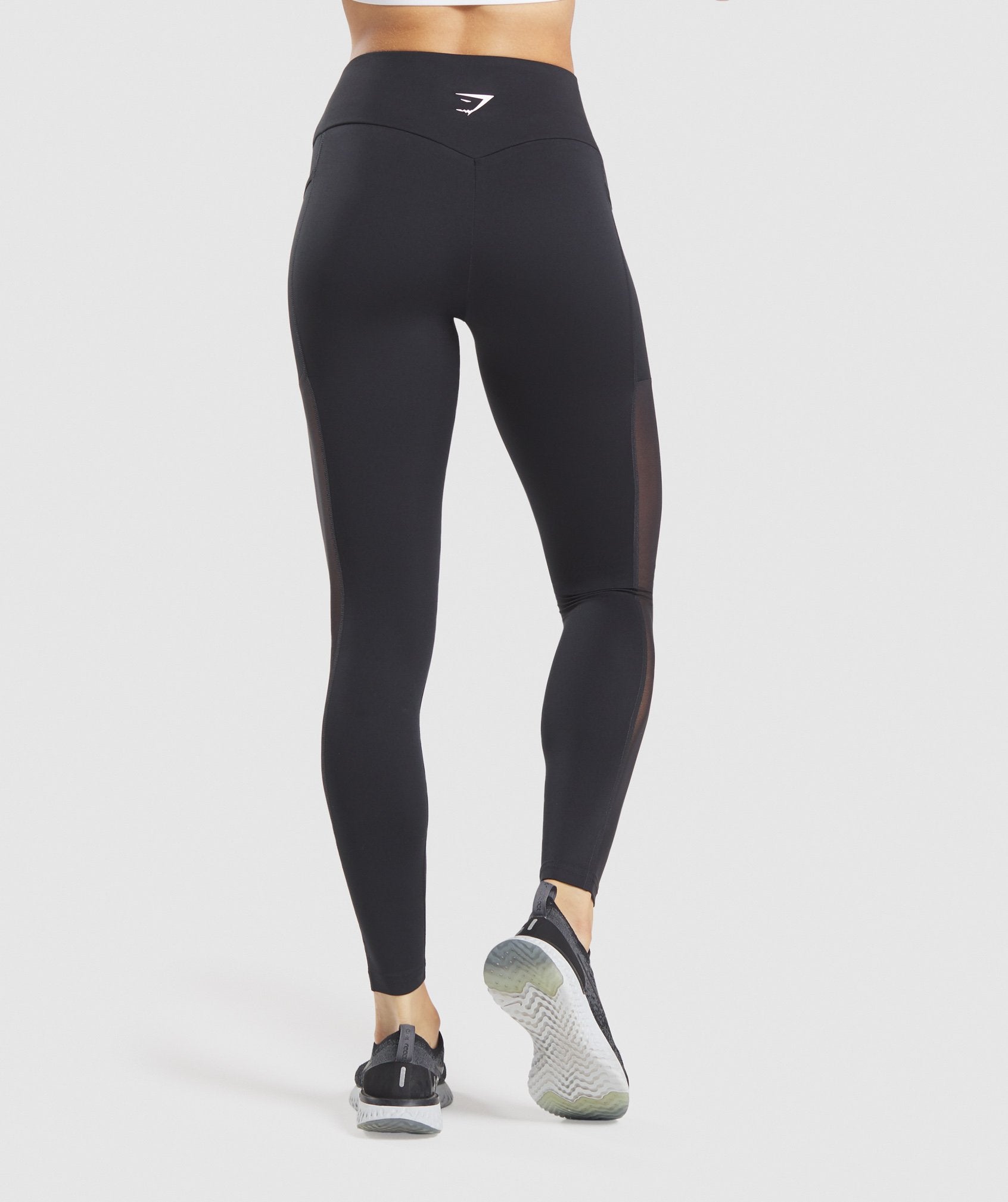 MESH LEGGINGS Leggings With Transparent Mesh Fabric Gray -  Canada