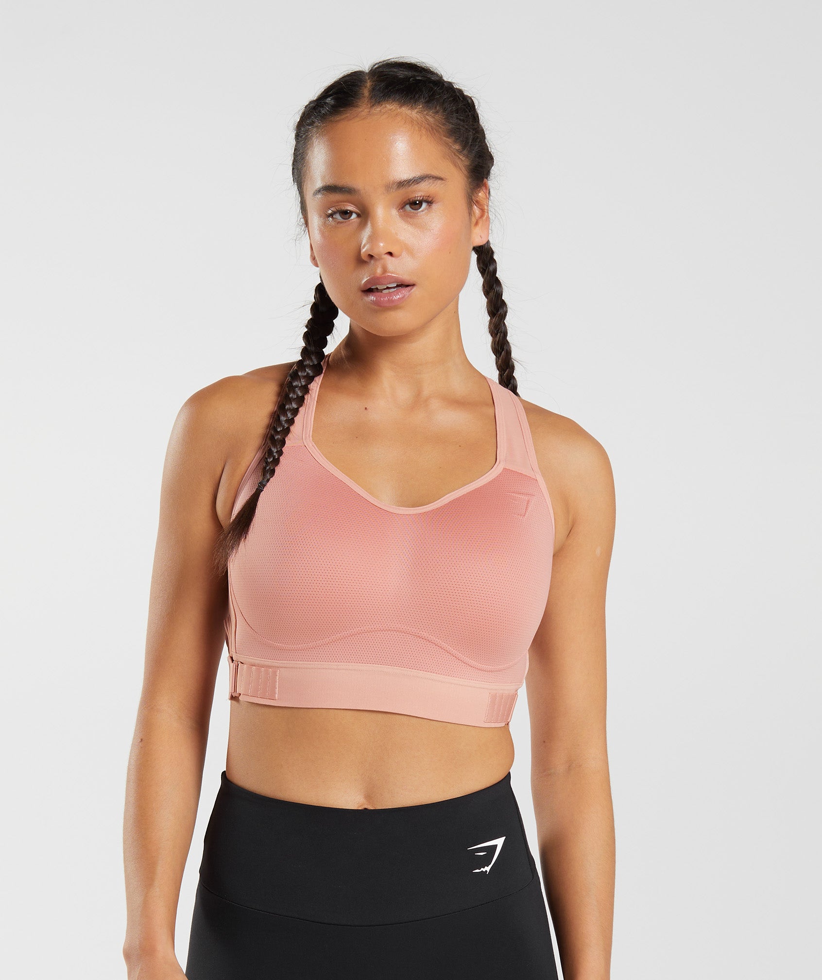 Gymshark Mesh Neckline 2.0 Sports Bra - Papaya Orange