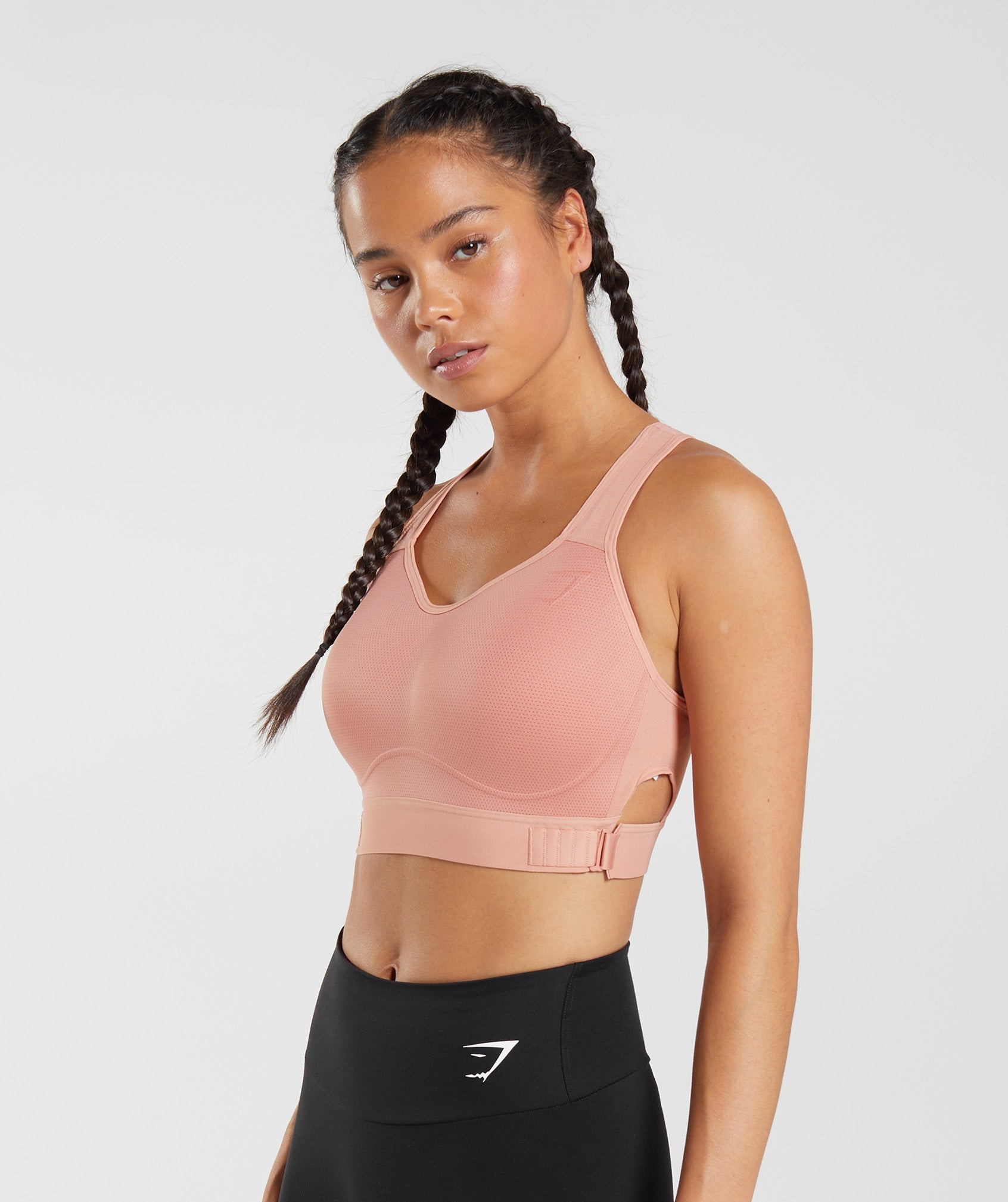 Gymshark Mesh Neckline 2.0 Sports Bra - White