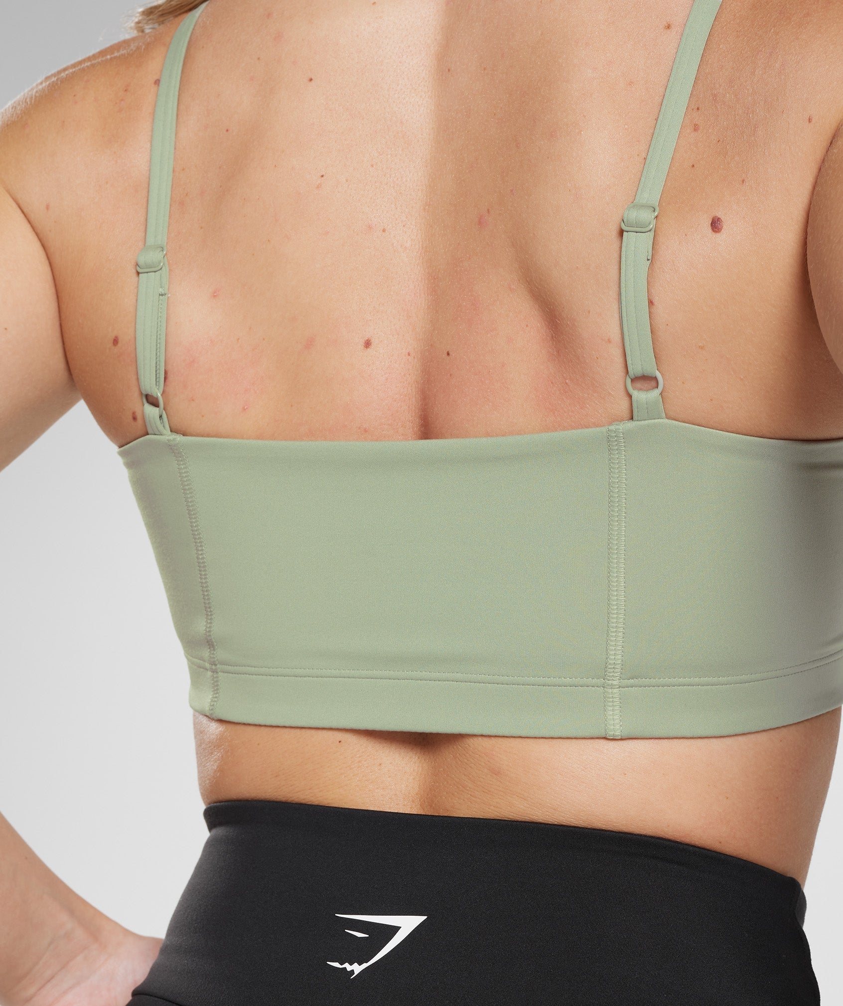Bandeau Sports Bra in Light Olive Green - view 3