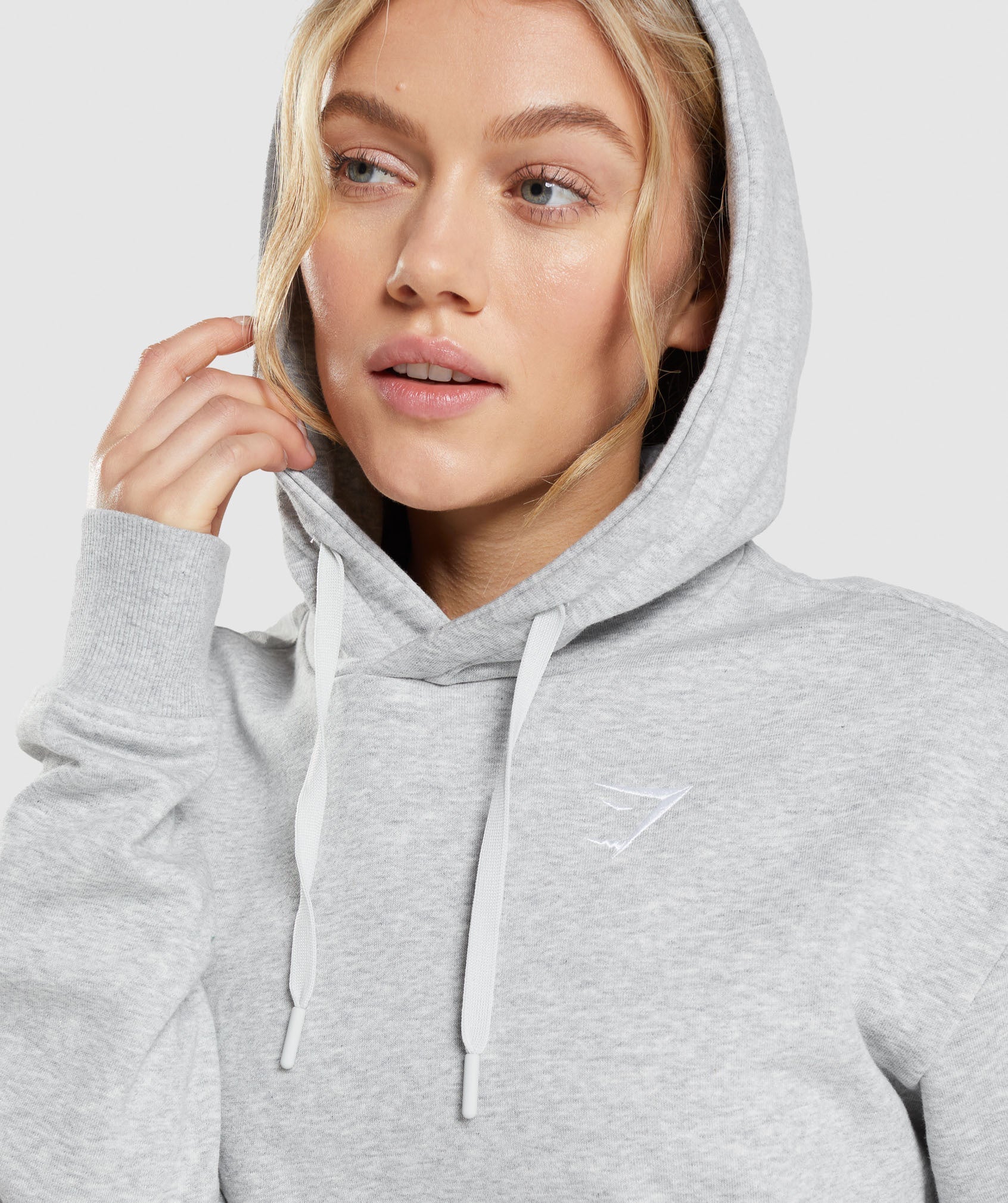 Training Oversized Hoodie in Light Grey Marl - view 7