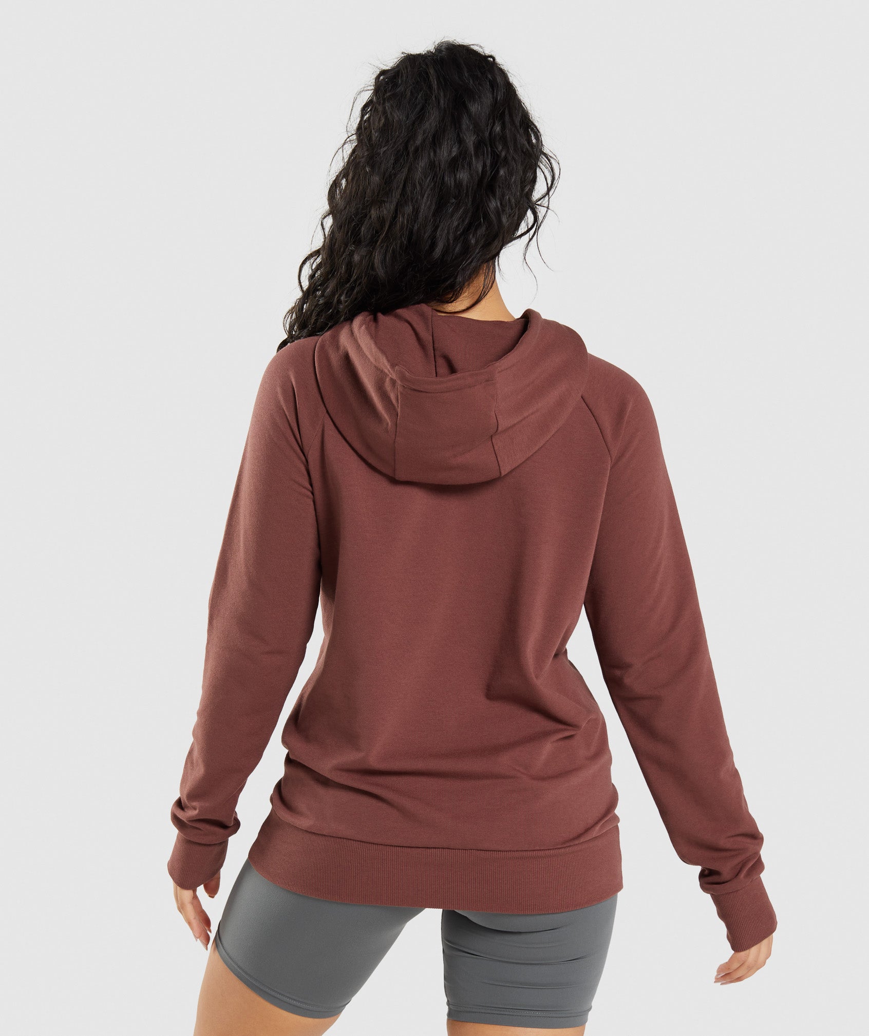 Training Hoodie in Cherry Brown - view 2