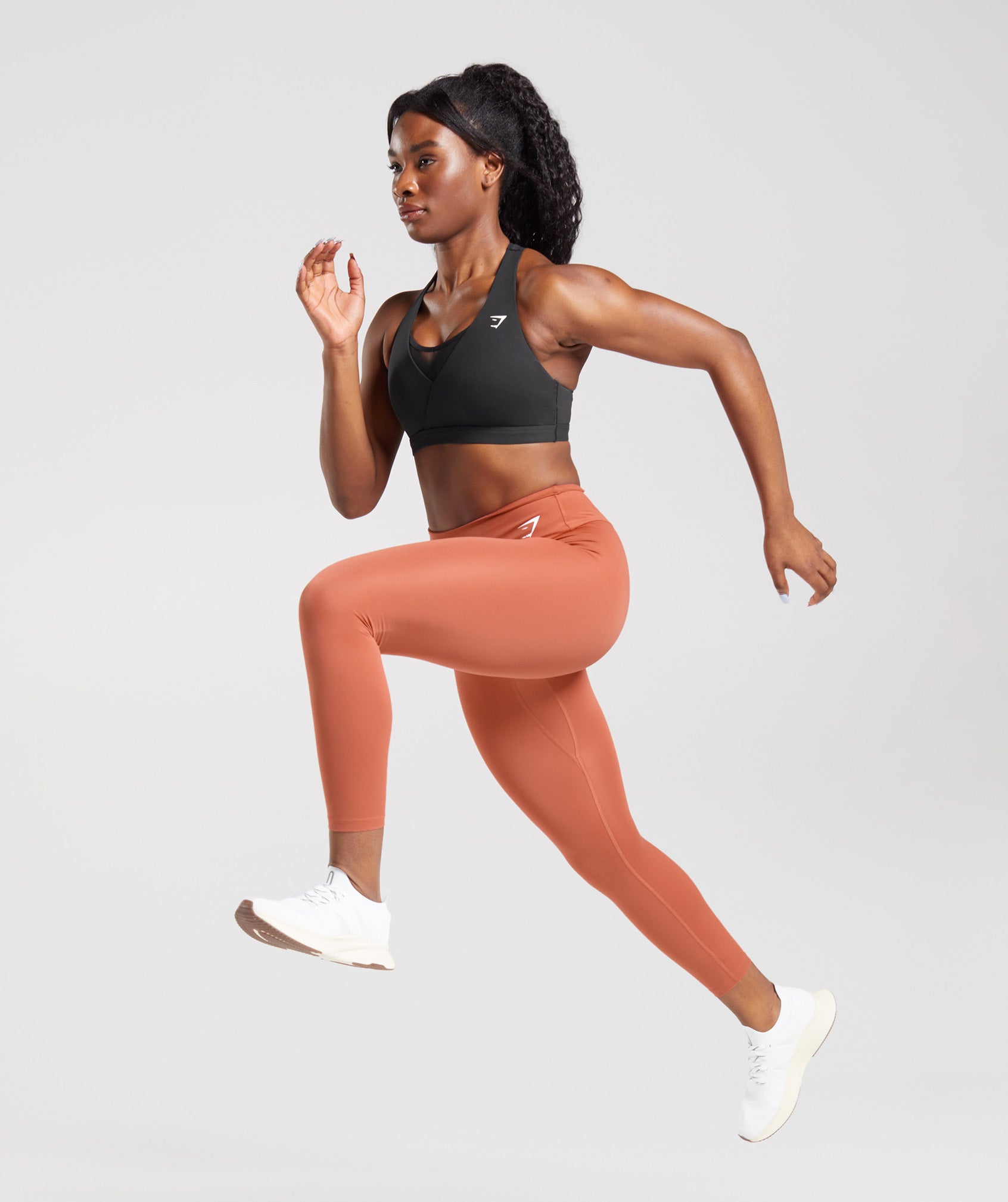 Reebok Red High Rise Sports Tights