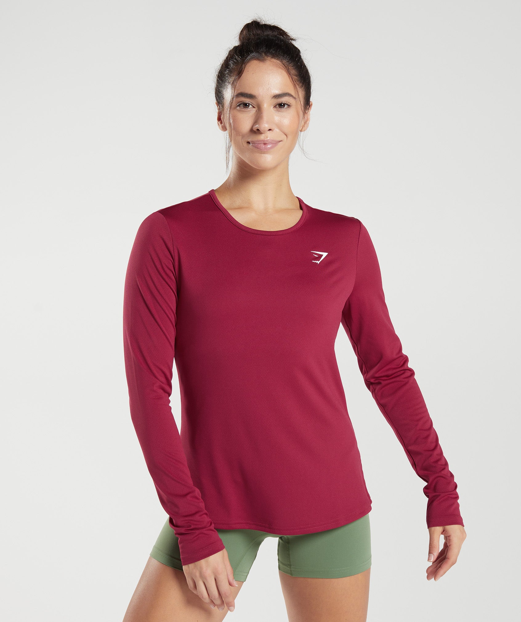 Training Long Sleeve Top in Currant Pink - view 1