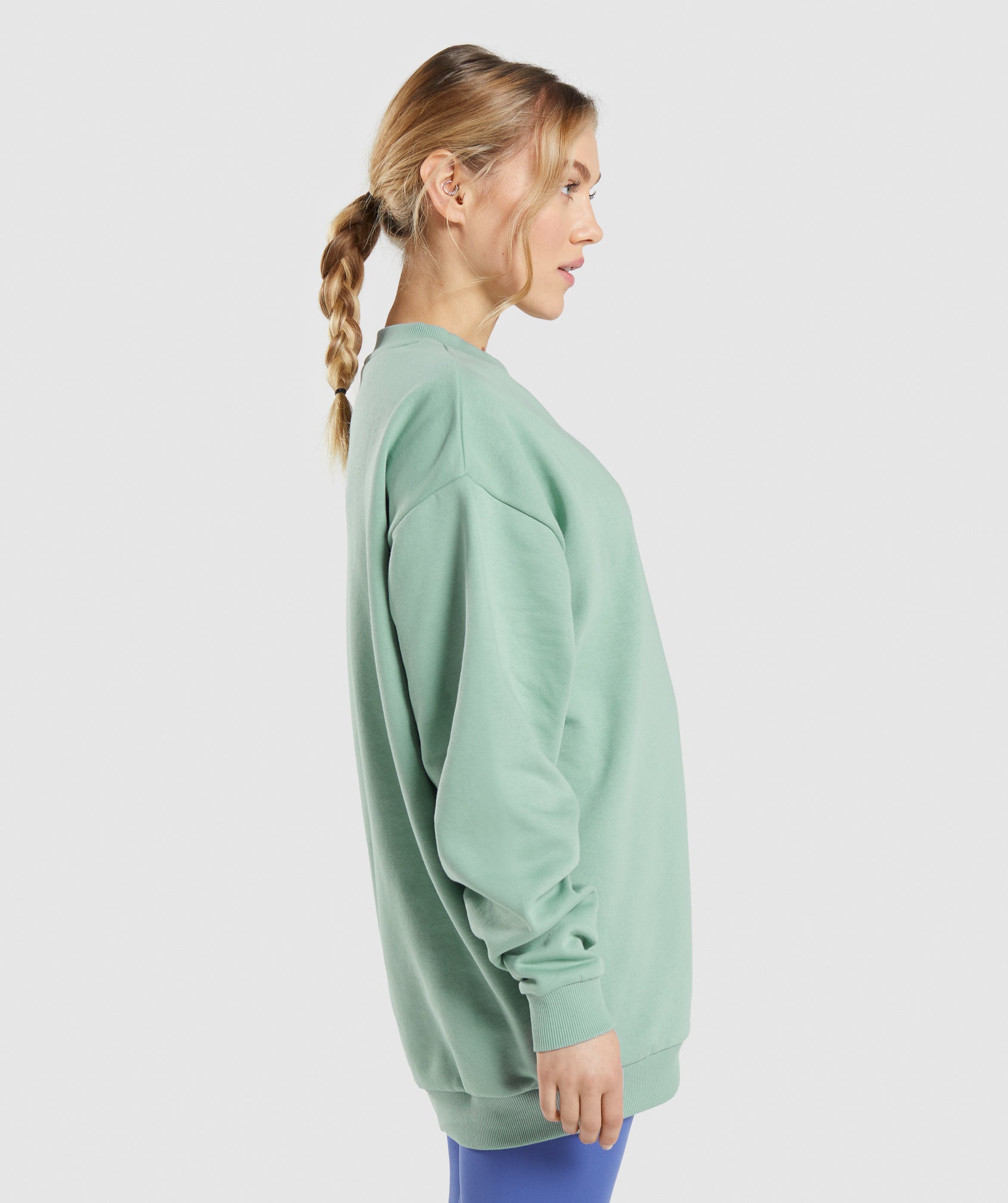 Training Oversized Sweatshirt in Maya Blue - view 3