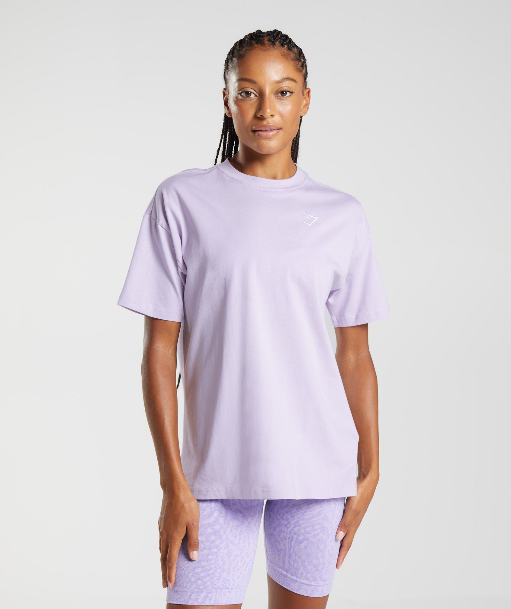Training Oversized T-shirt in Soft Lilac - view 1