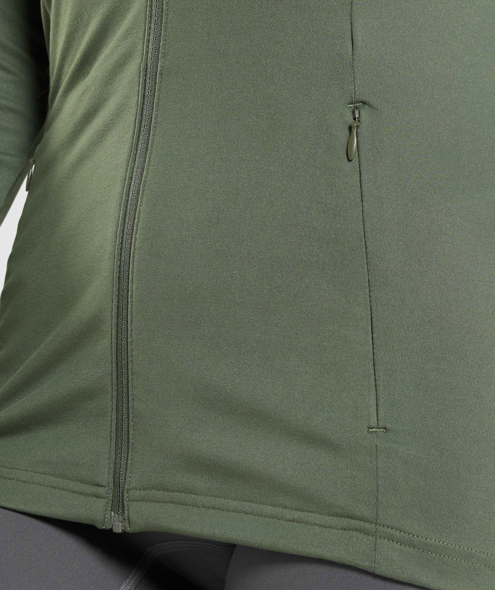 Training Jacket in Core Olive - view 5