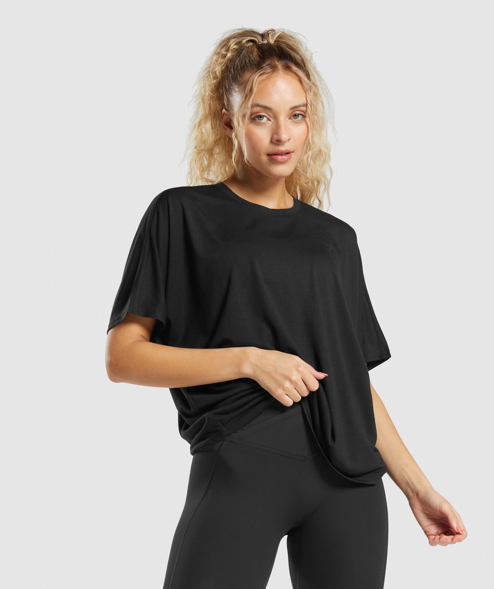 Gymshark Super Soft Cut-Out Long Sleeve Top - Black