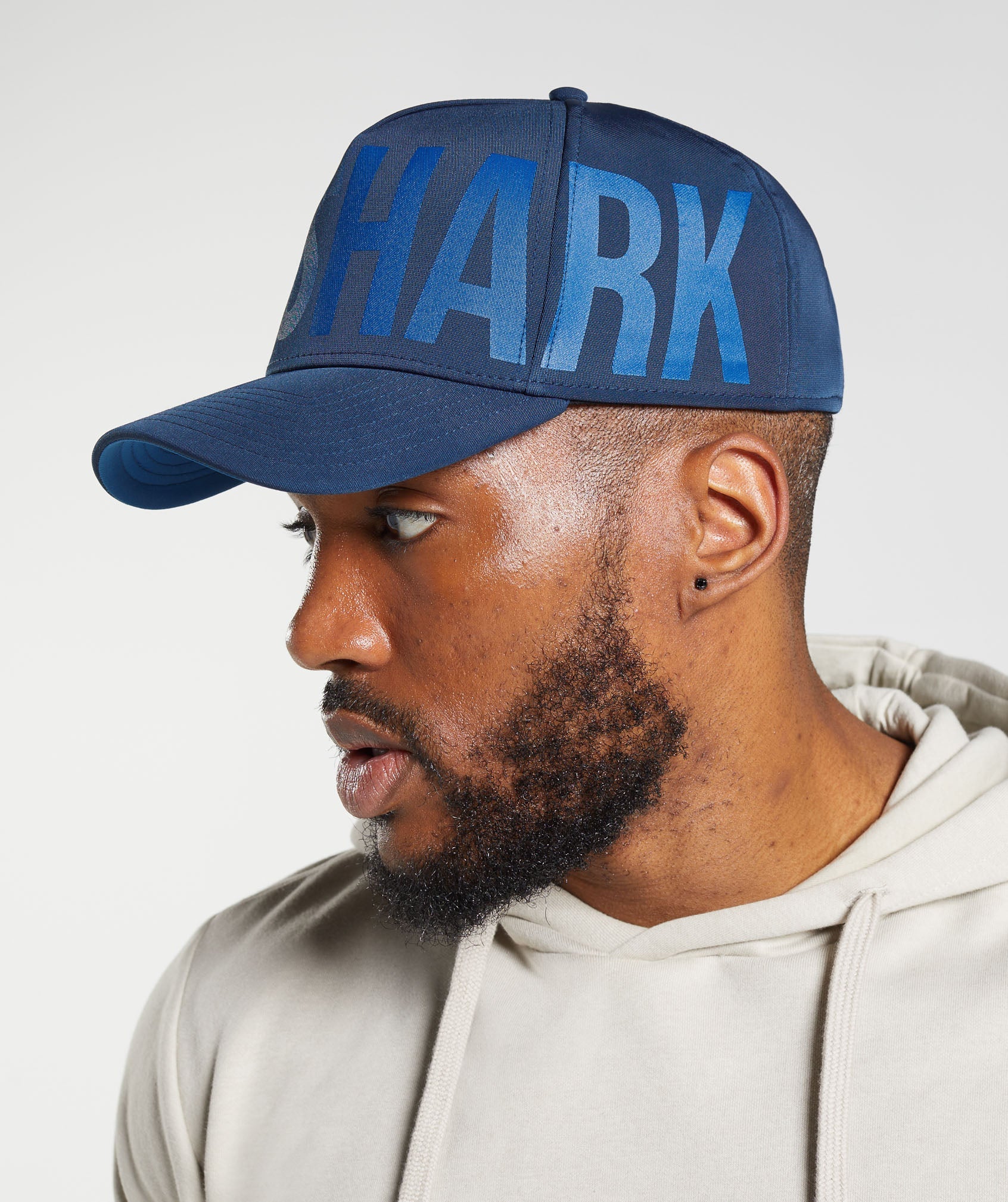 Logo Trucker Cap in Navy - view 3