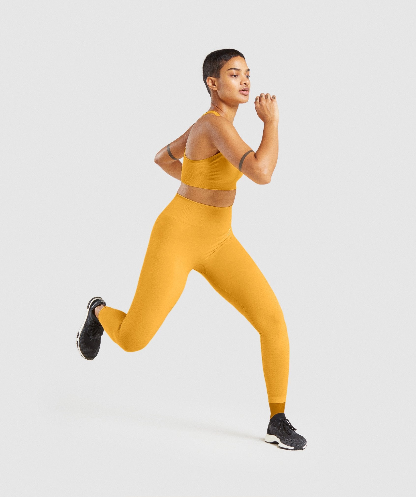 Vital Seamless 2.0 Leggings in Yellow Marl - view 4