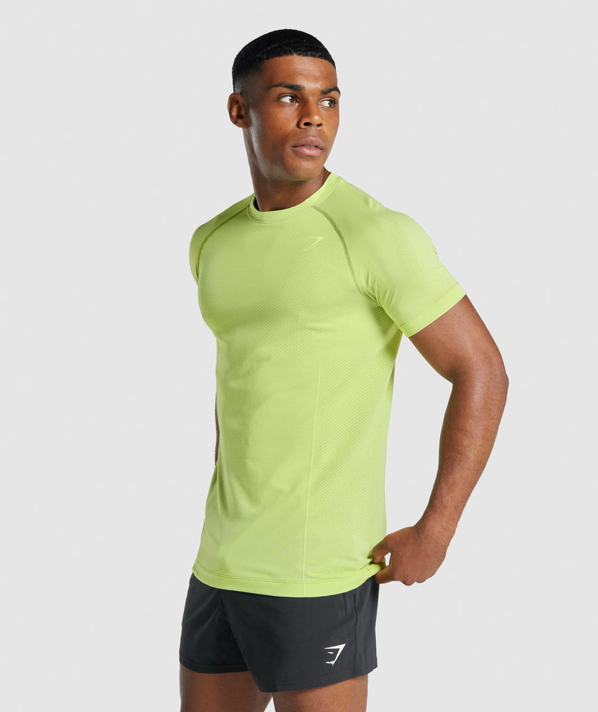 Gymshark Vital Light seamless T-Shirt - Yellow Marl | Gymshark