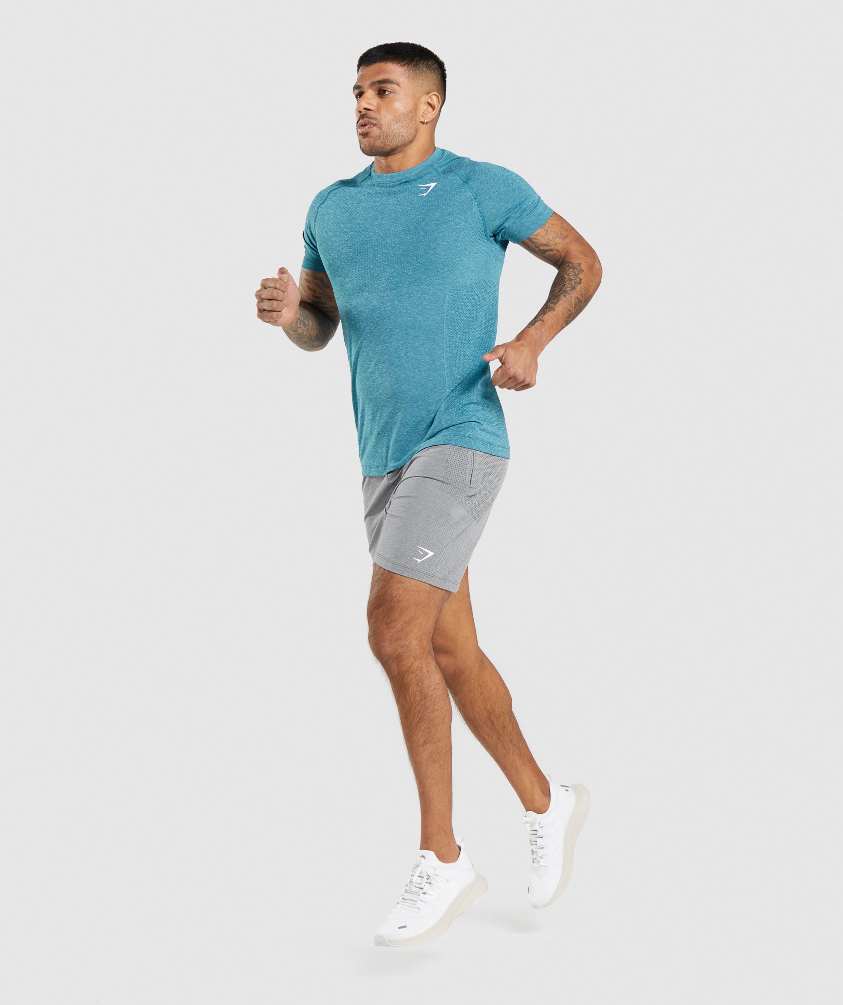 Vital Light Shorts in Charcoal Grey Marl - view 4