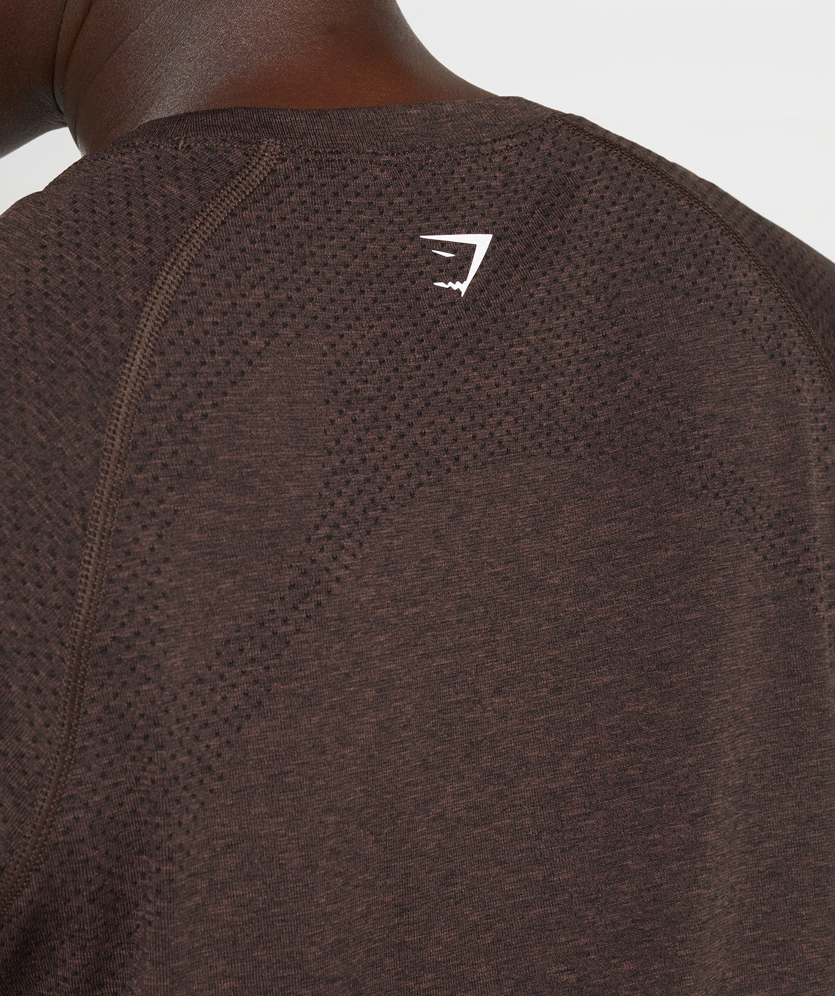 Vital Seamless 2.0 Light T-Shirt in Cherry Brown Marl - view 7