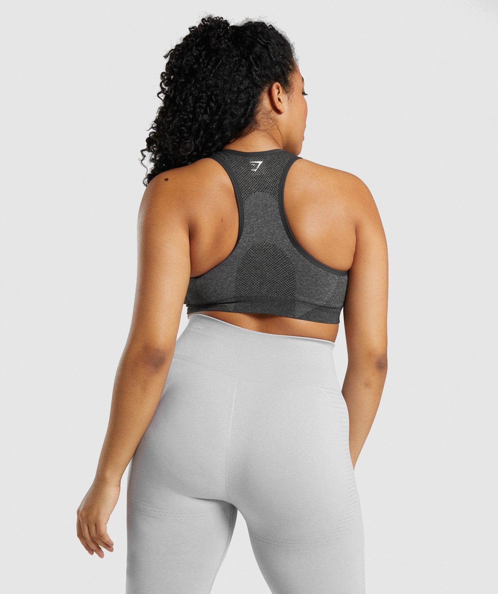 Vital Seamless 2.0 Sports Bra in Charcoal Marl - view 3