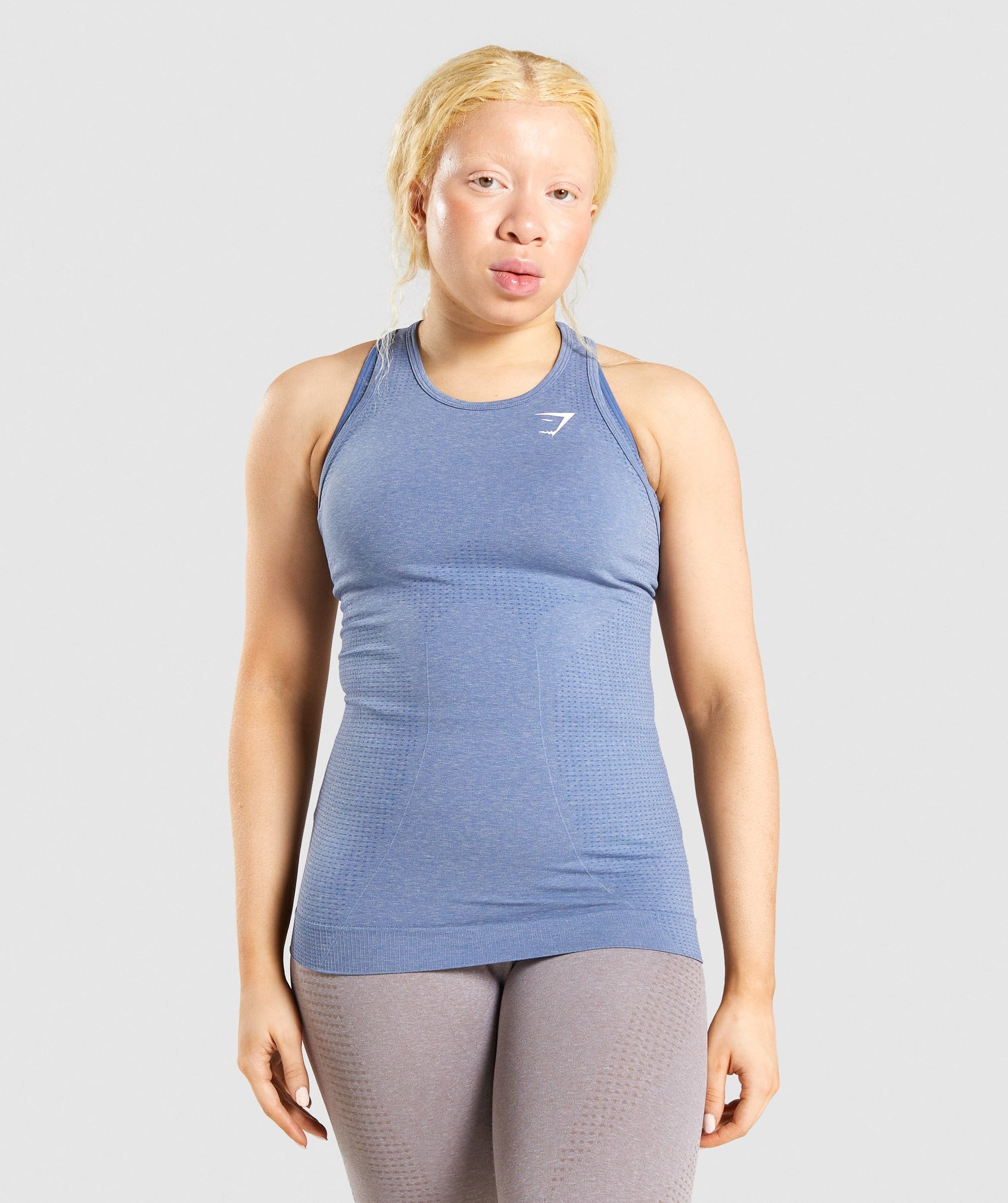 Vital Seamless 2.0 Vest in Blue Marl - view 1