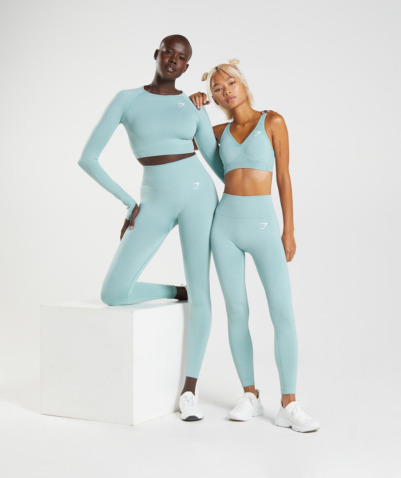 Vital Seamless 2.0 Leggings in Pearl Blue Marl - view 4