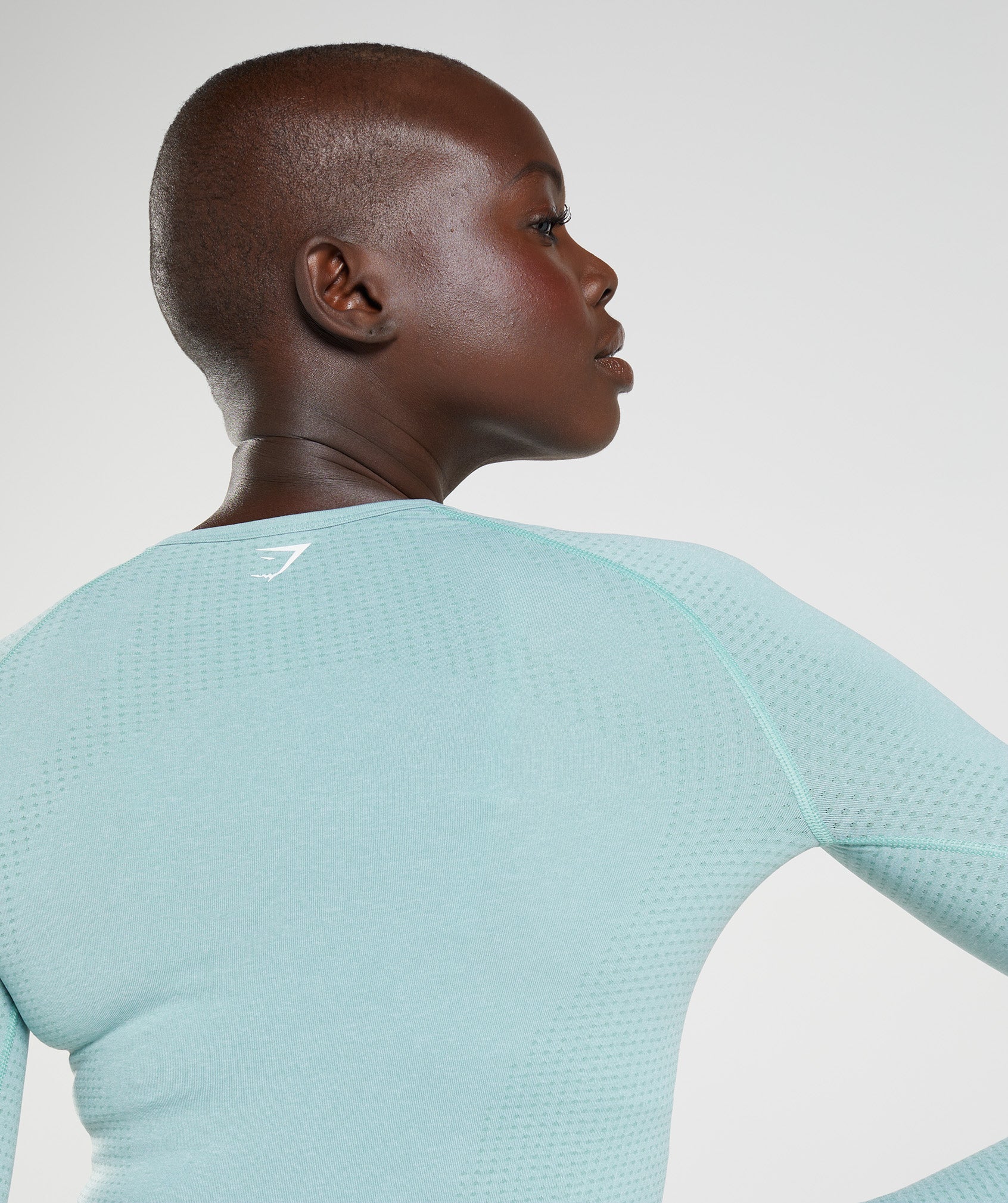 Vital Seamless 2.0 Long Sleeve Top in Pearl Blue Marl - view 5