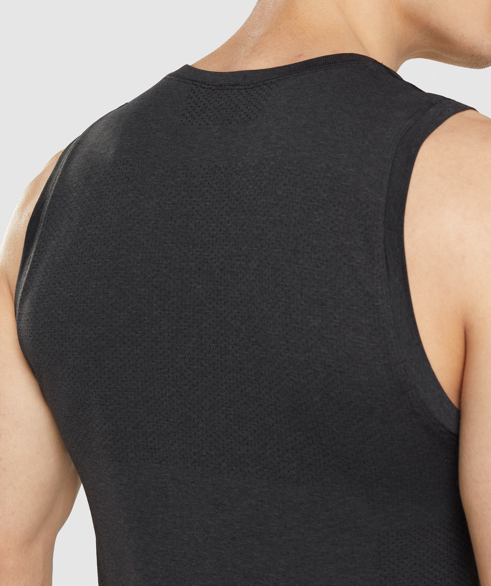 Vital Seamless Light Tank in Black Marl - view 5