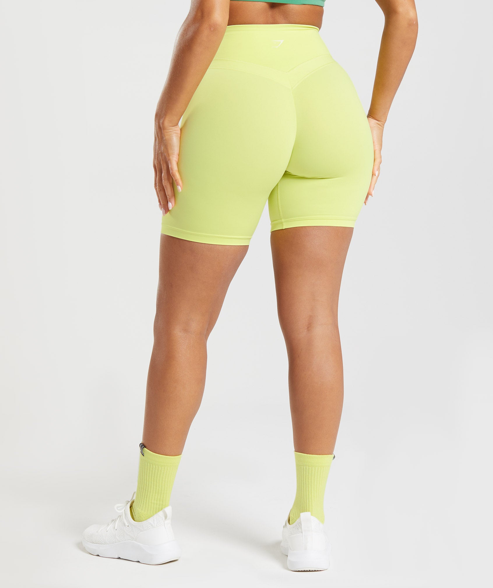 Whitney Cycling Shorts in Sea Kelp Green - view 2