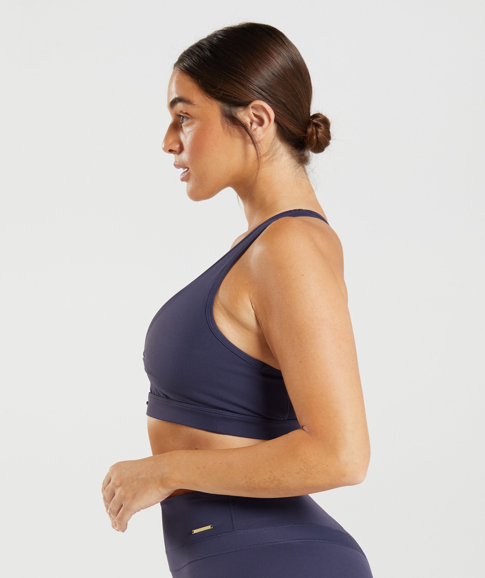 Whitney Mesh Sports Bra in Indigo Navy - view 3