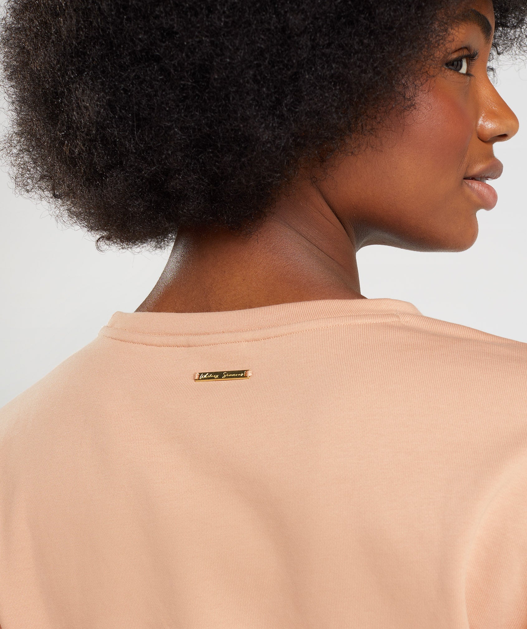 Whitney Cropped Pullover in Sunset Beige - view 5