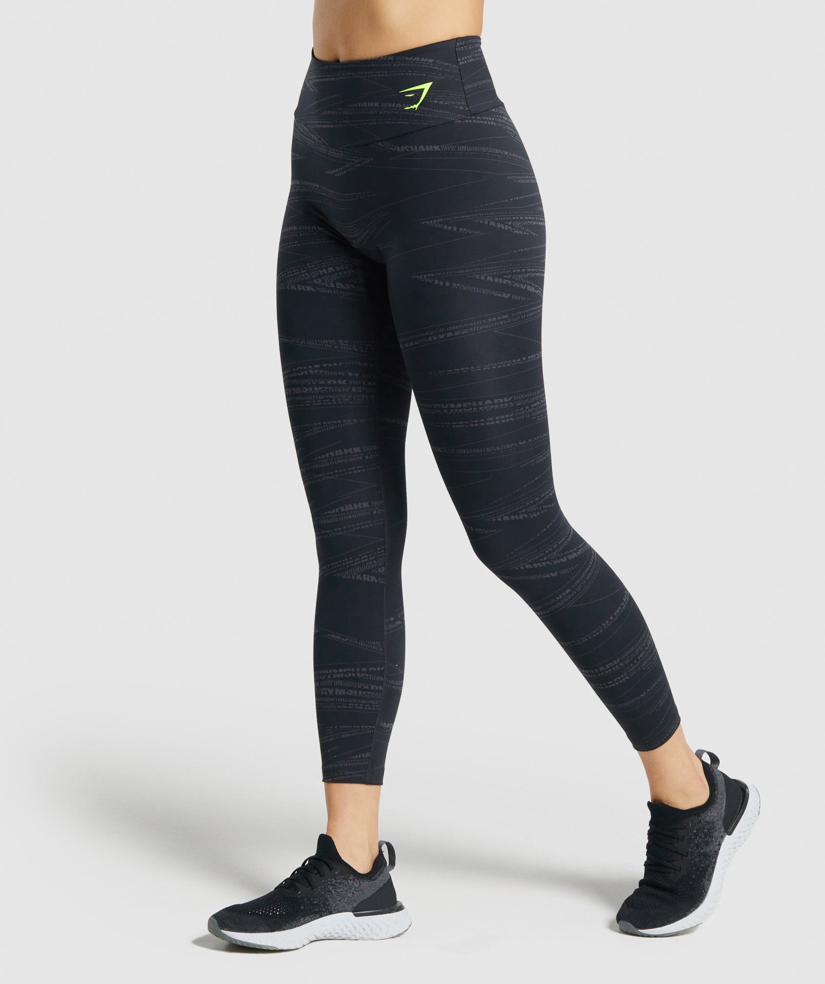 Zone Graphic Leggings in Black/Grey - view 3