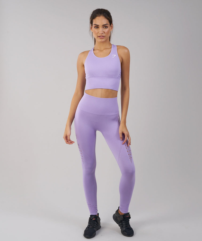 Gymshark Energy Seamless Crop Vest - Pastel Lilac 1