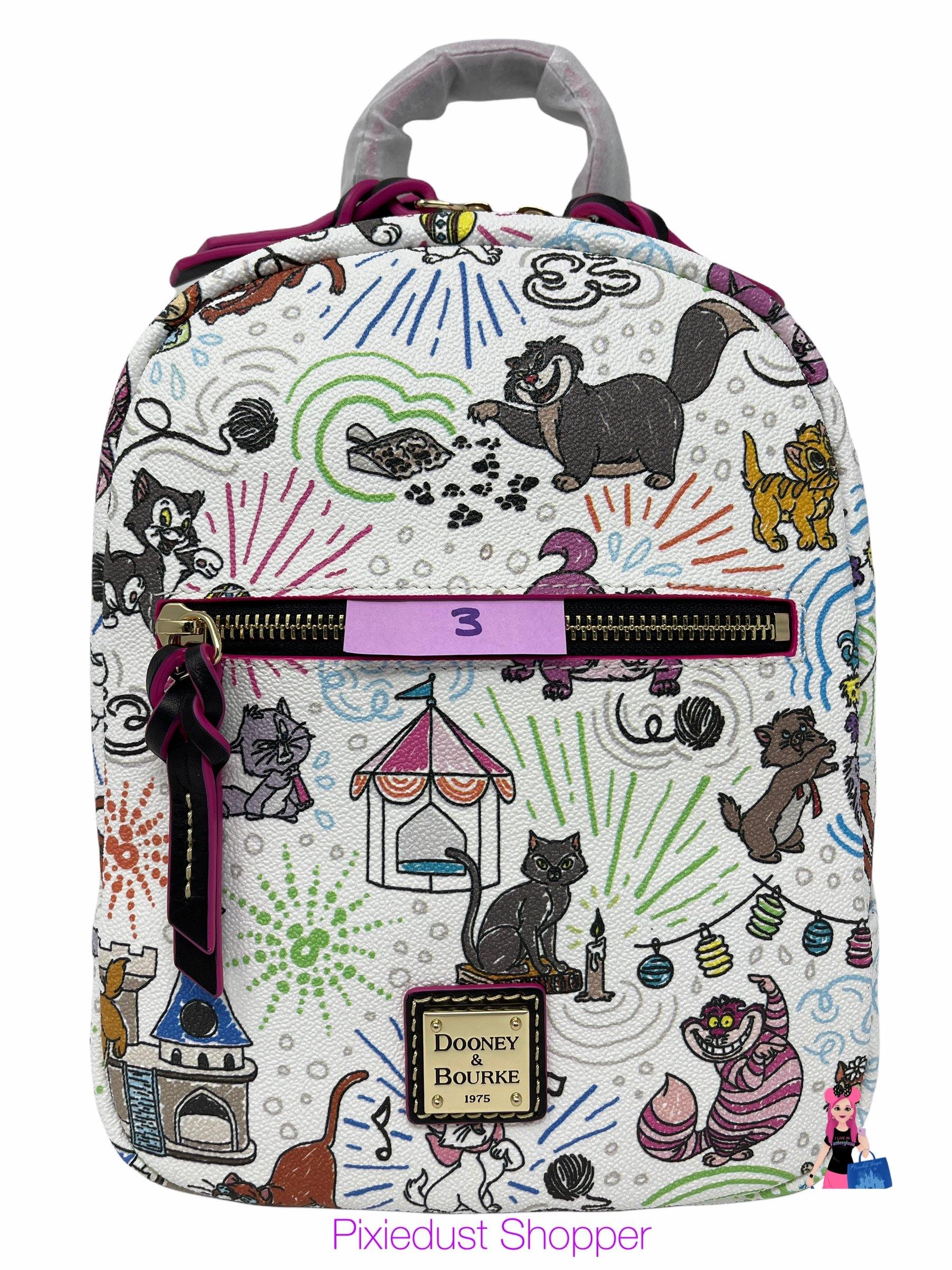 Disney Cats Sketch Dooney Bourke Backpack