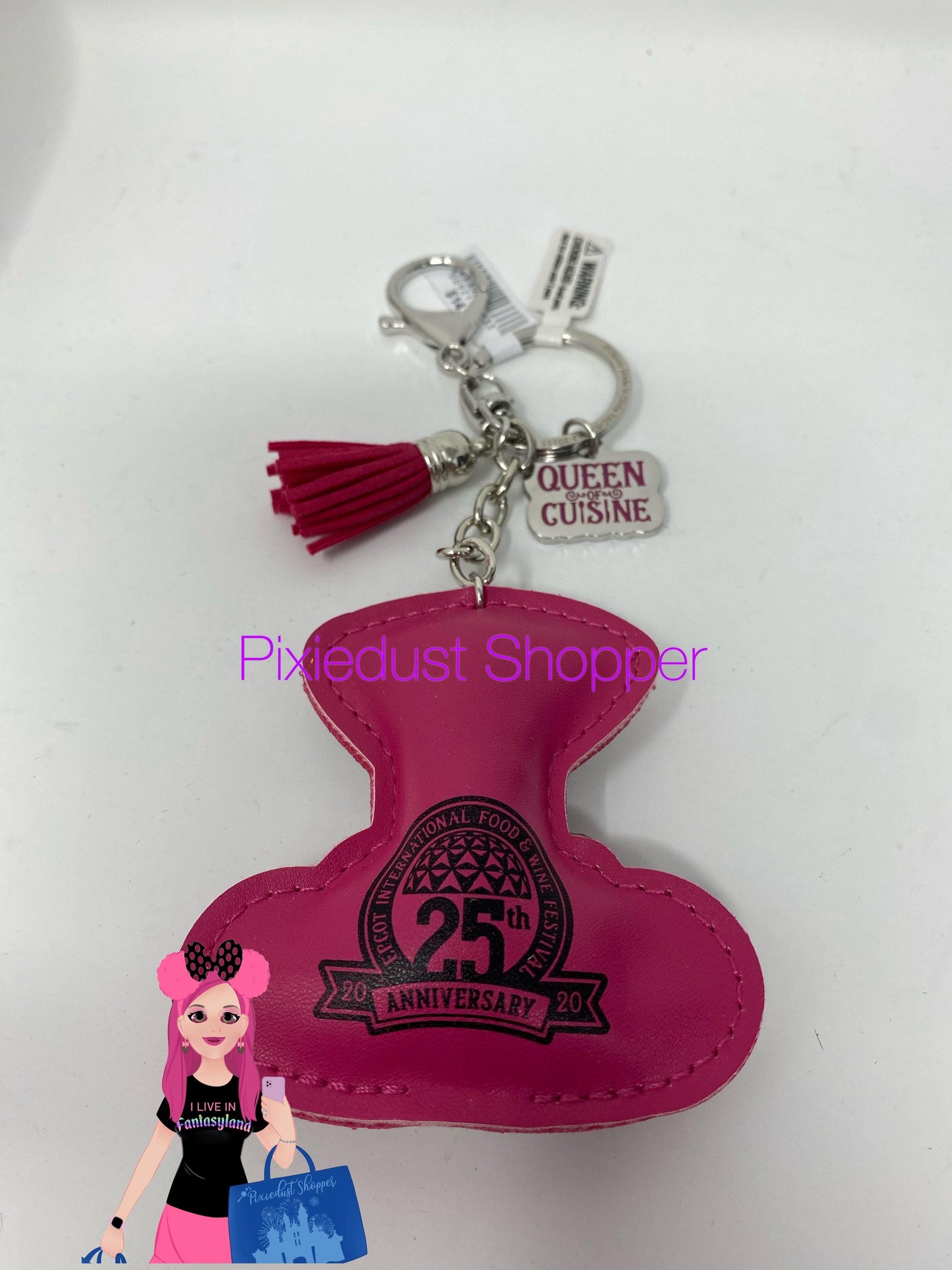 Minnie Queen Of Cuisine Food And Wine 25th Anniversary Keychain Disney Souvenirs Events Memorabilia Ichigenn Nishifunabashi Com