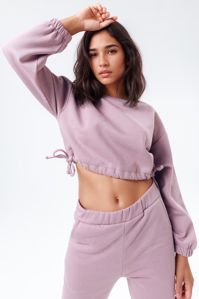hype blush women’s cropped sweatshirt