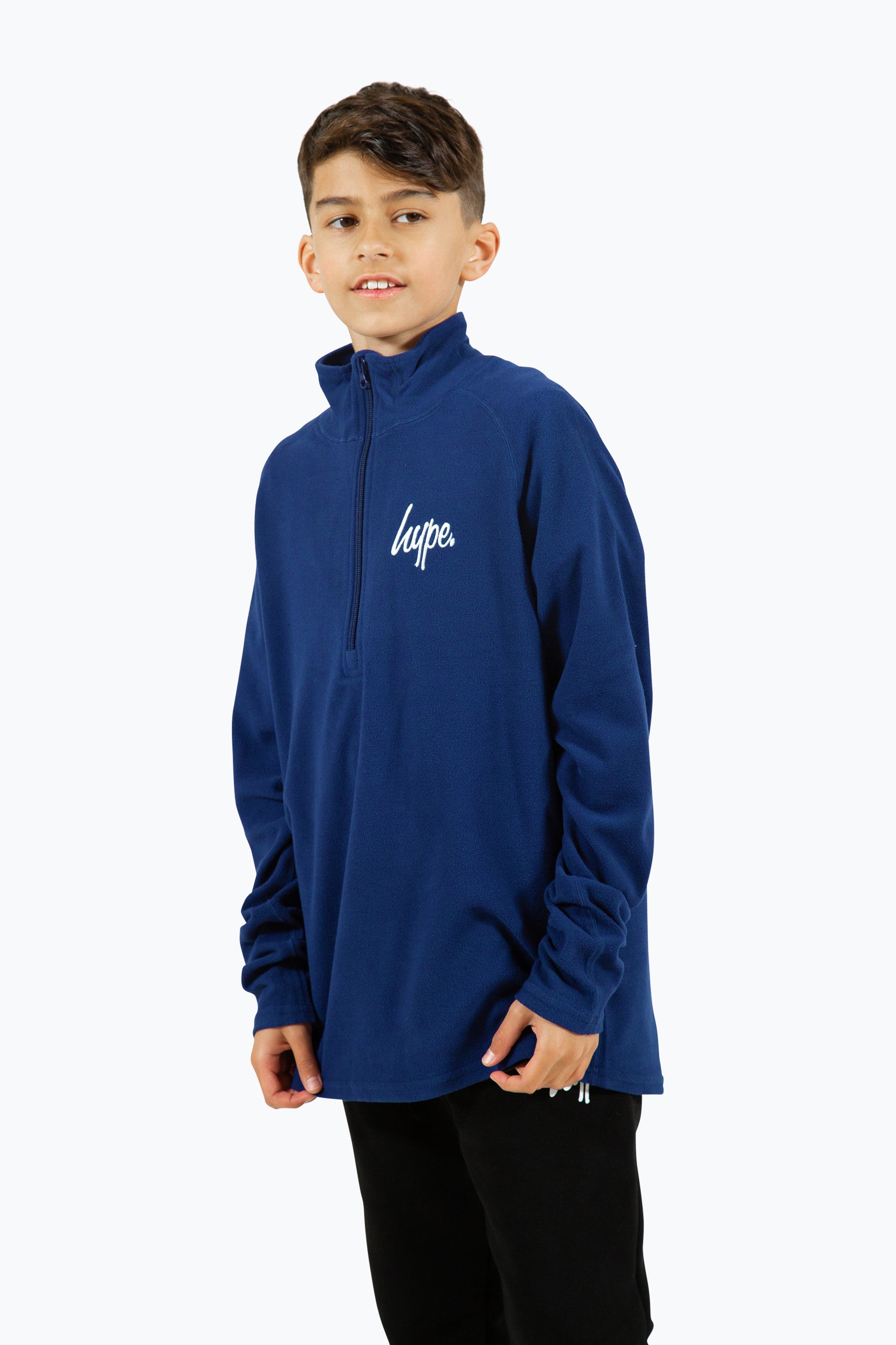 hype boys navy snow fleece