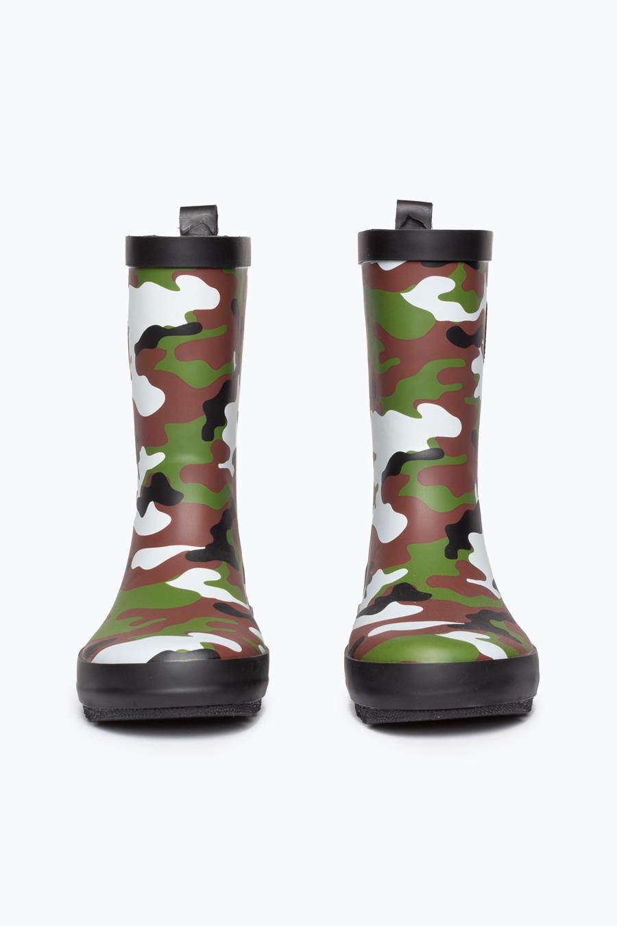 boys camouflage wellies