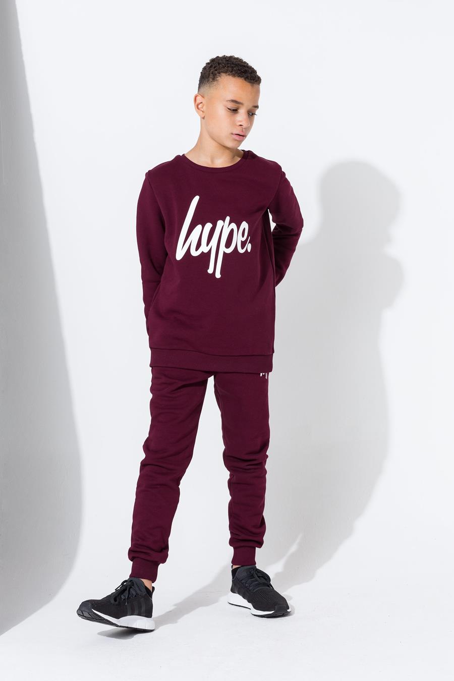 burgundy joggers kids