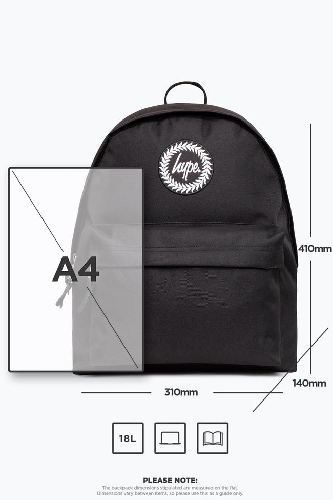 plain black hype bag