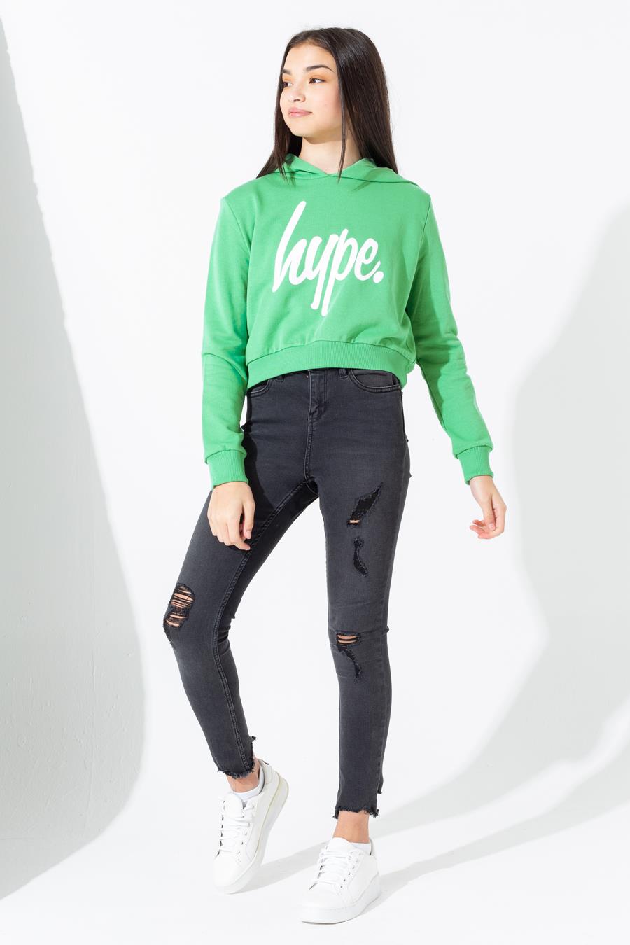 hype cropped hoodie