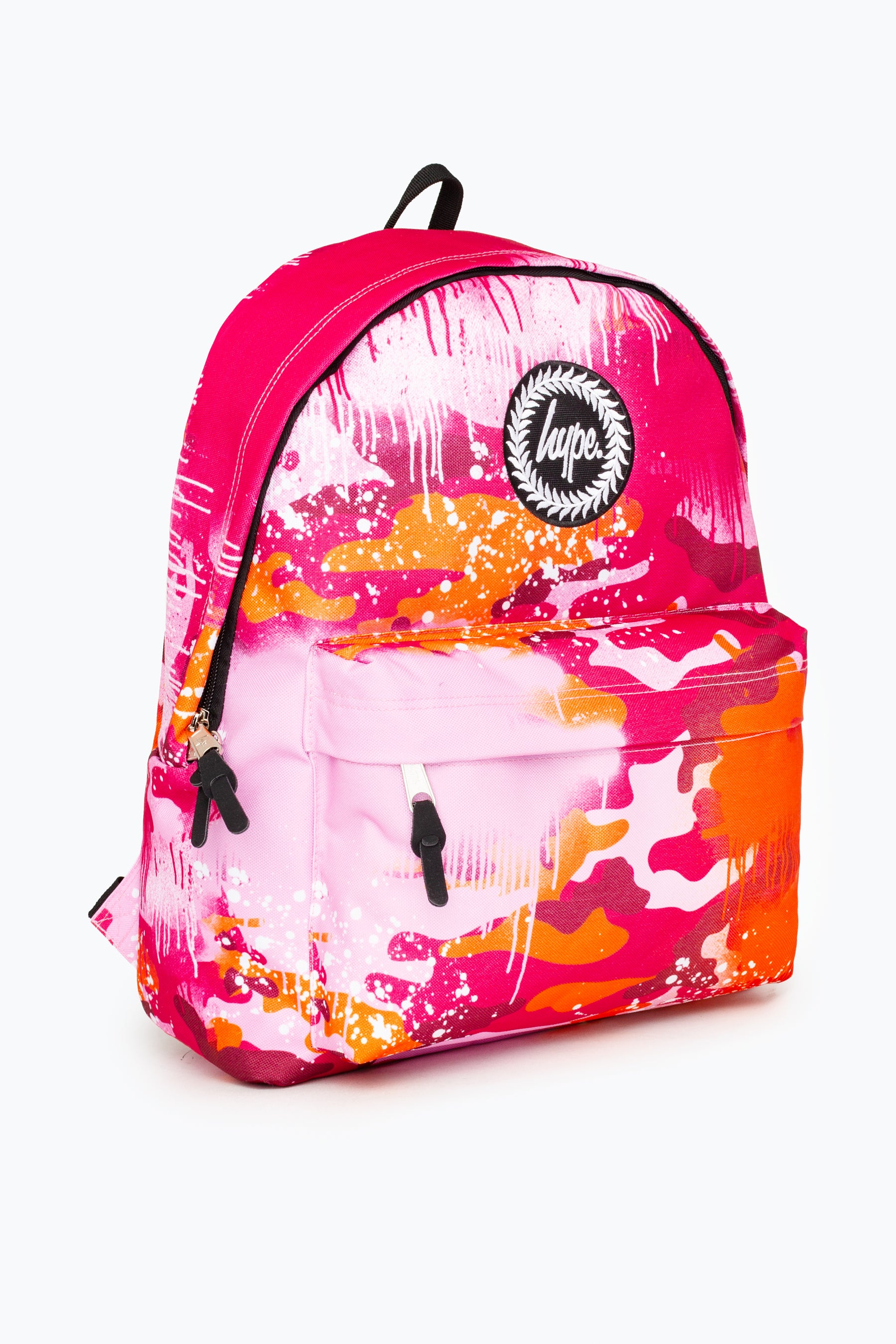 hype pink camo backpack