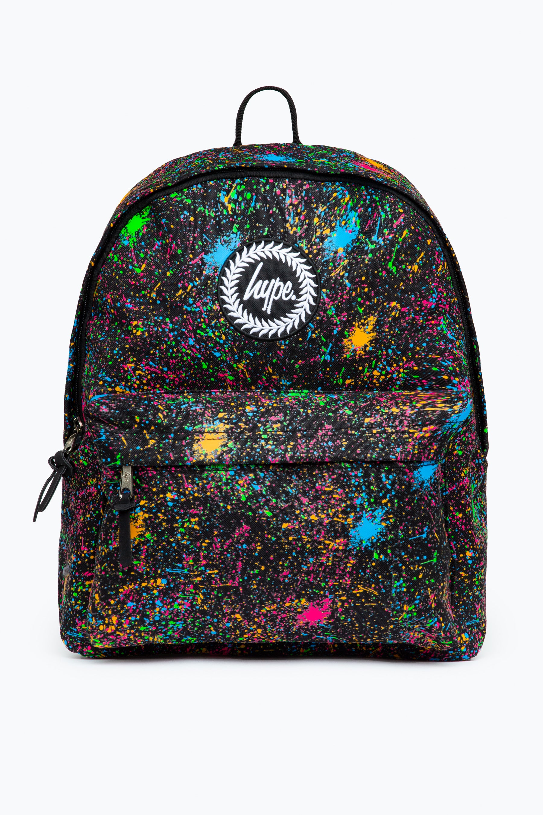 hype multi colour splat backpack