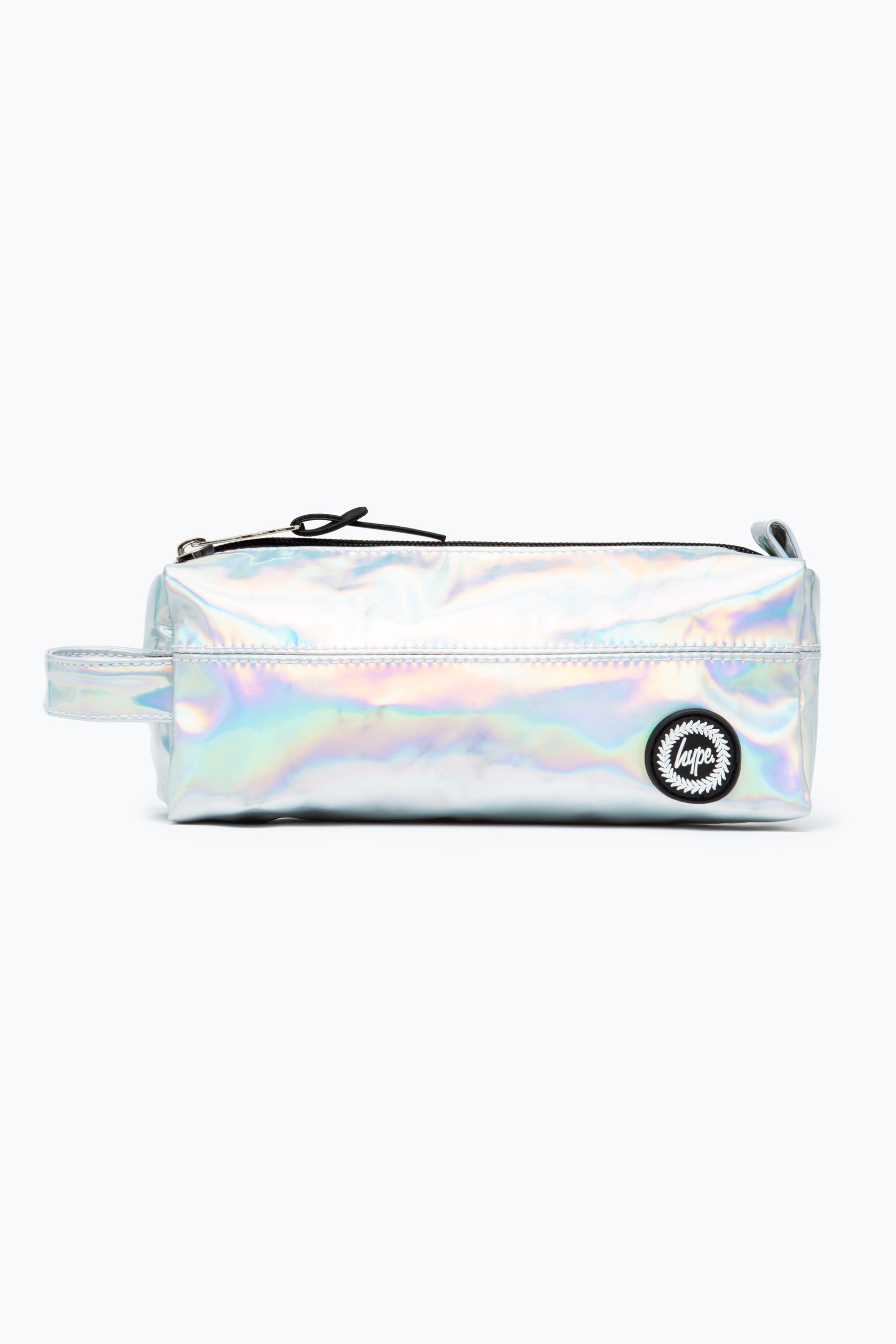 hype silver holographic pencil case