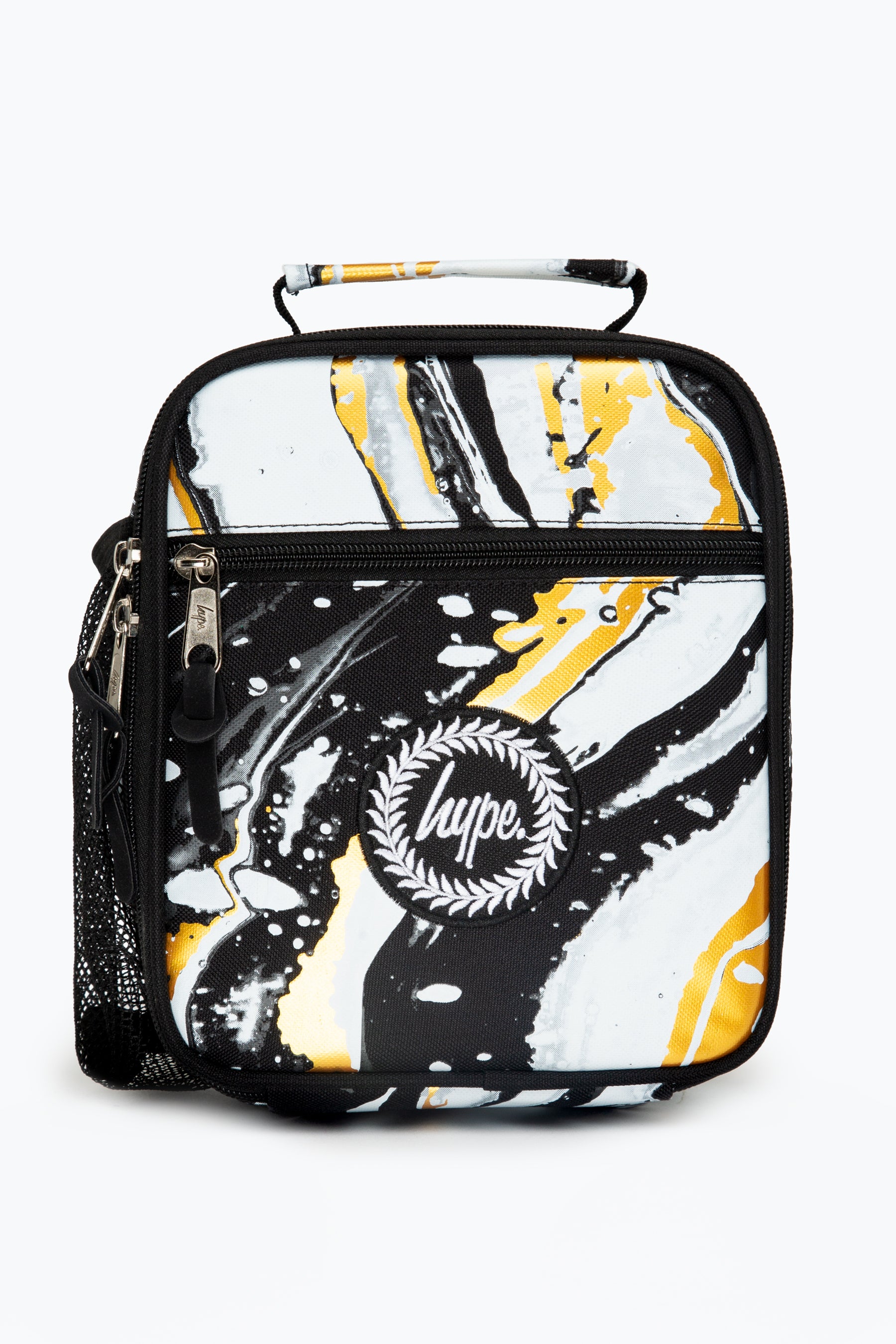 hype liquid gold marble lunch bag